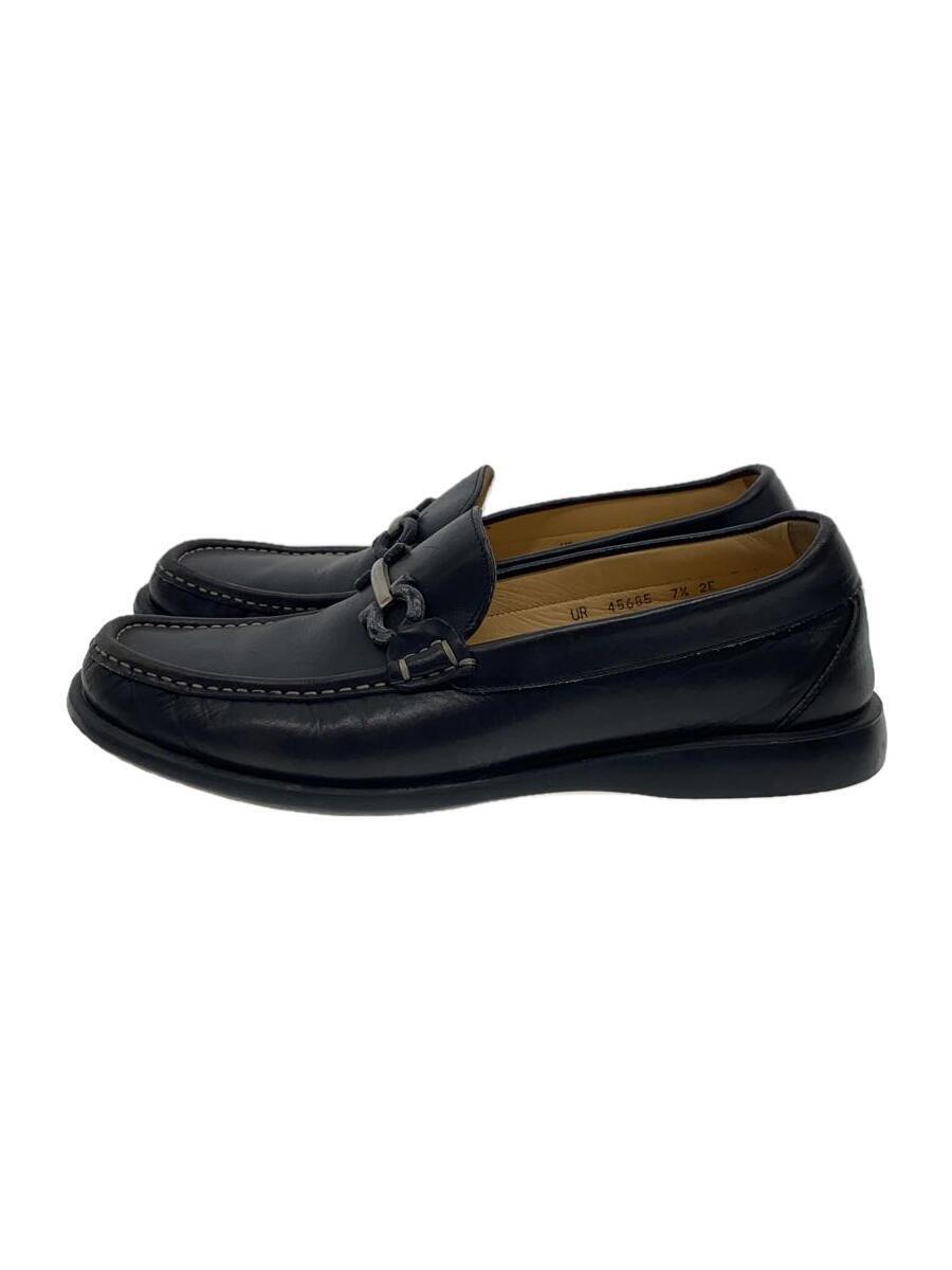 Salvatore Ferragamo◆ドレスシューズ/UK7.5/BLK/レザー/45685_画像1