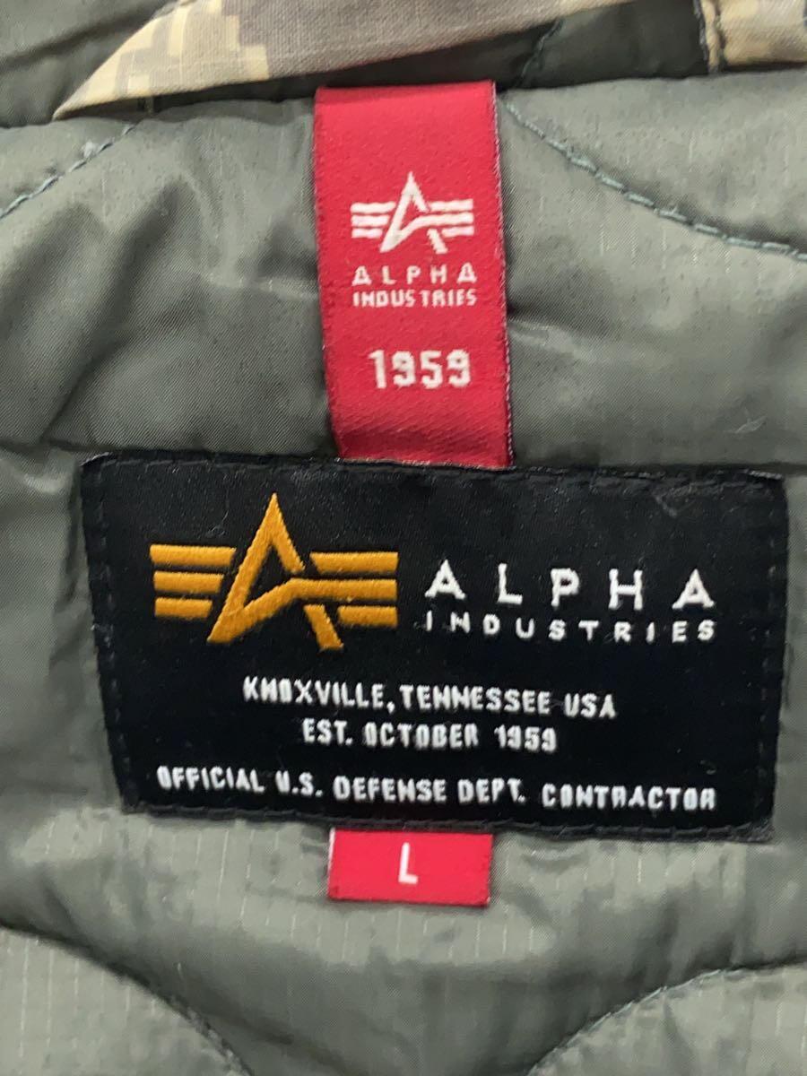 ALPHA INDUSTRIES◆ミリタリージャケット/L/ナイロン/カモフラ/TA0663-165/デジタルカモ_画像3