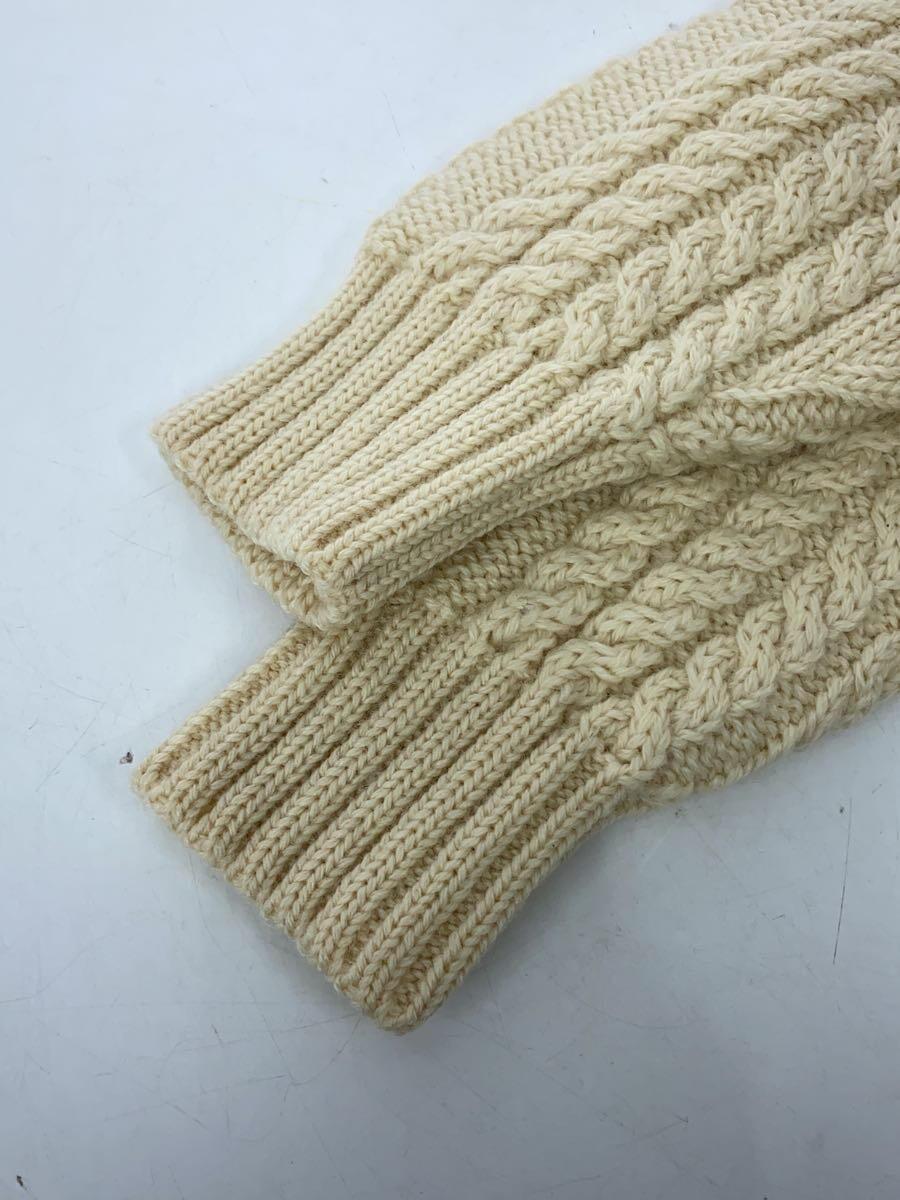 guernsey woollens/セーター(厚手)/34/ウール/アイボリー_画像6