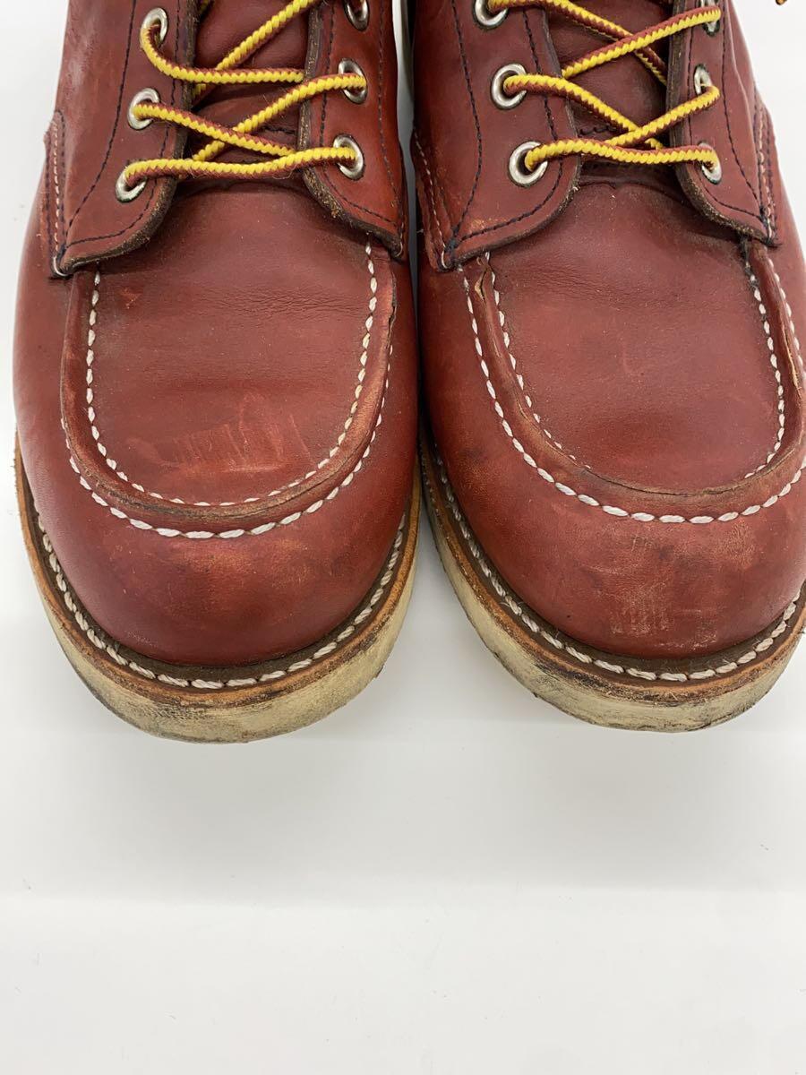 RED WING◆レースアップブーツ/US9/BRD/レザー/9106_画像6