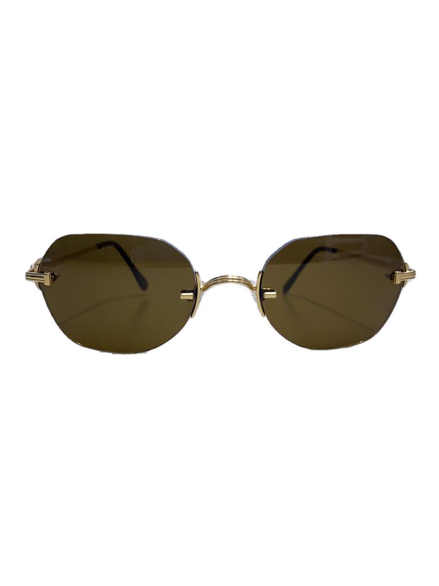 Supreme◆19SS/RIVER sunglasses/サングラス/メタル/ゴールド/ブラウン/メンズ
