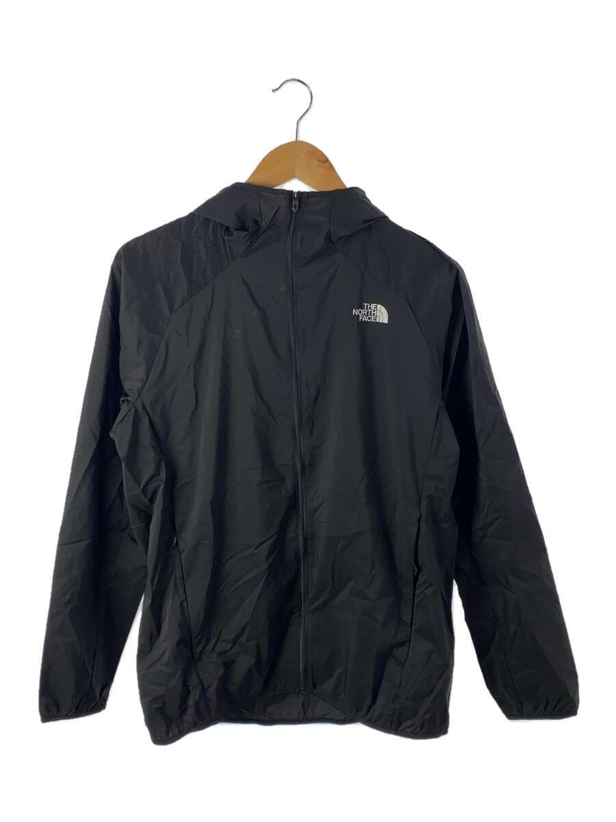 THE NORTH FACE◆SWALLOWTAIL VENT HOODIE_スワローテイルベントフーディ/L/ナイロン/BLK/無地_画像1