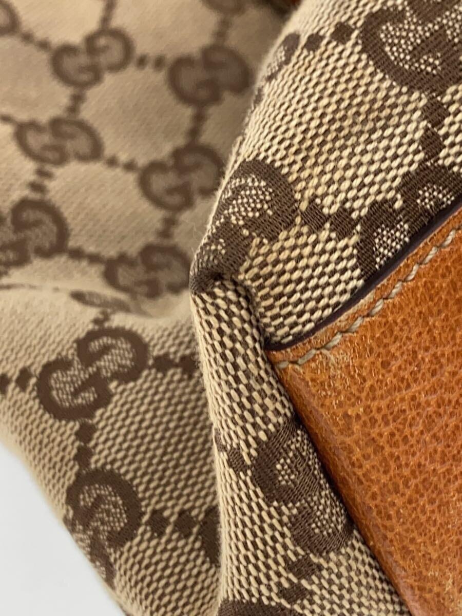 GUCCI◇トートバッグ_GGキャンバス/キャンバス/BRW/総柄 GUCCI◇トートバッグ_GGキャンバス/キャンバス/BRW/総柄