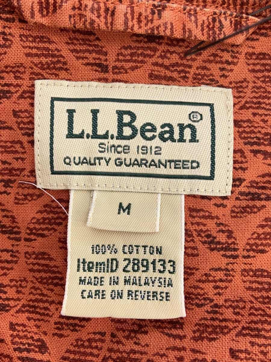 L.L.Bean◆80s～/アロハ/開襟/半袖シャツ/M/コットン/ORN_画像3