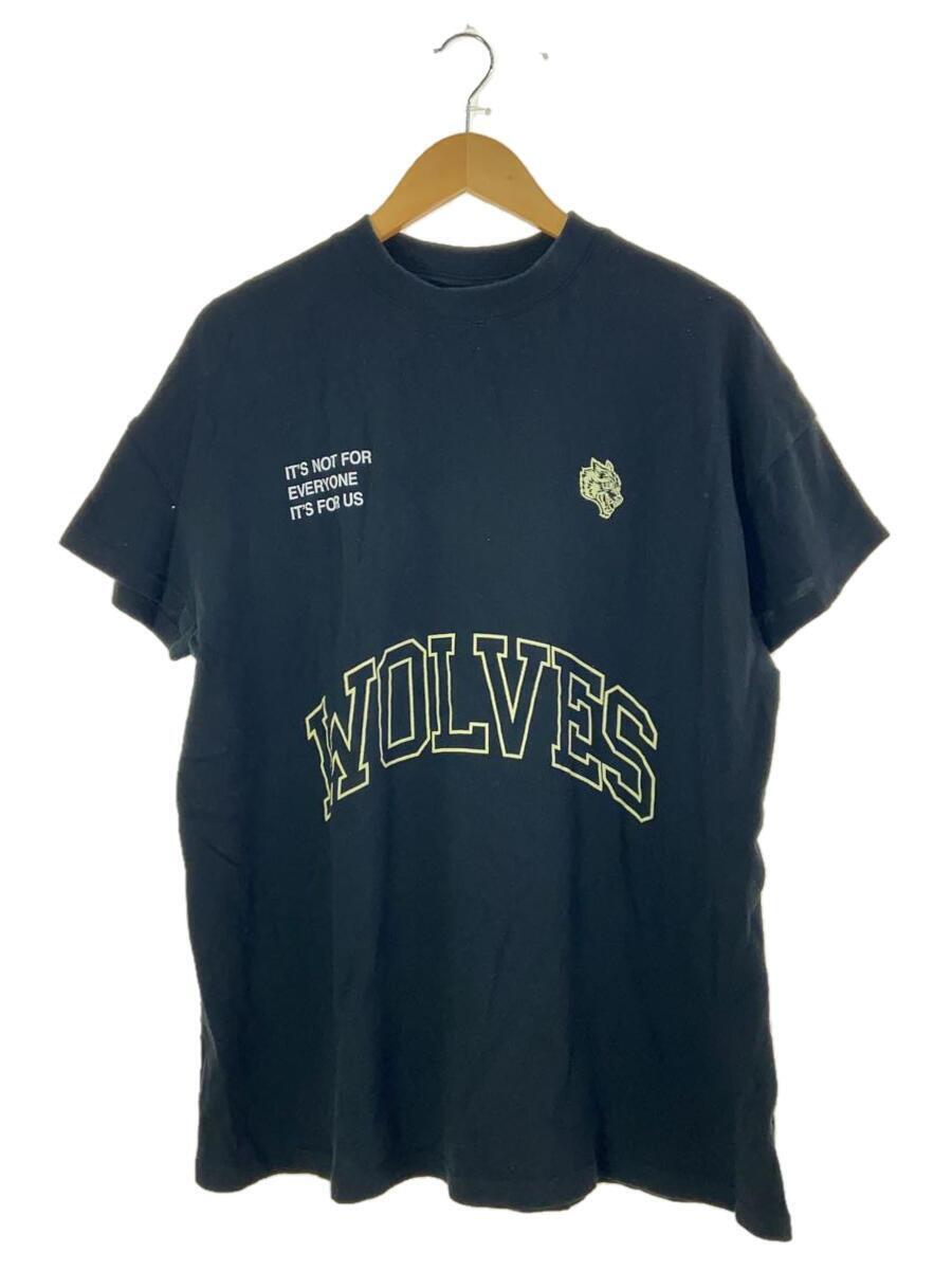 DARCSPORT◆WOLVES/ウルフプリント/Tシャツ/XL/コットン/BLK/プリント_画像1