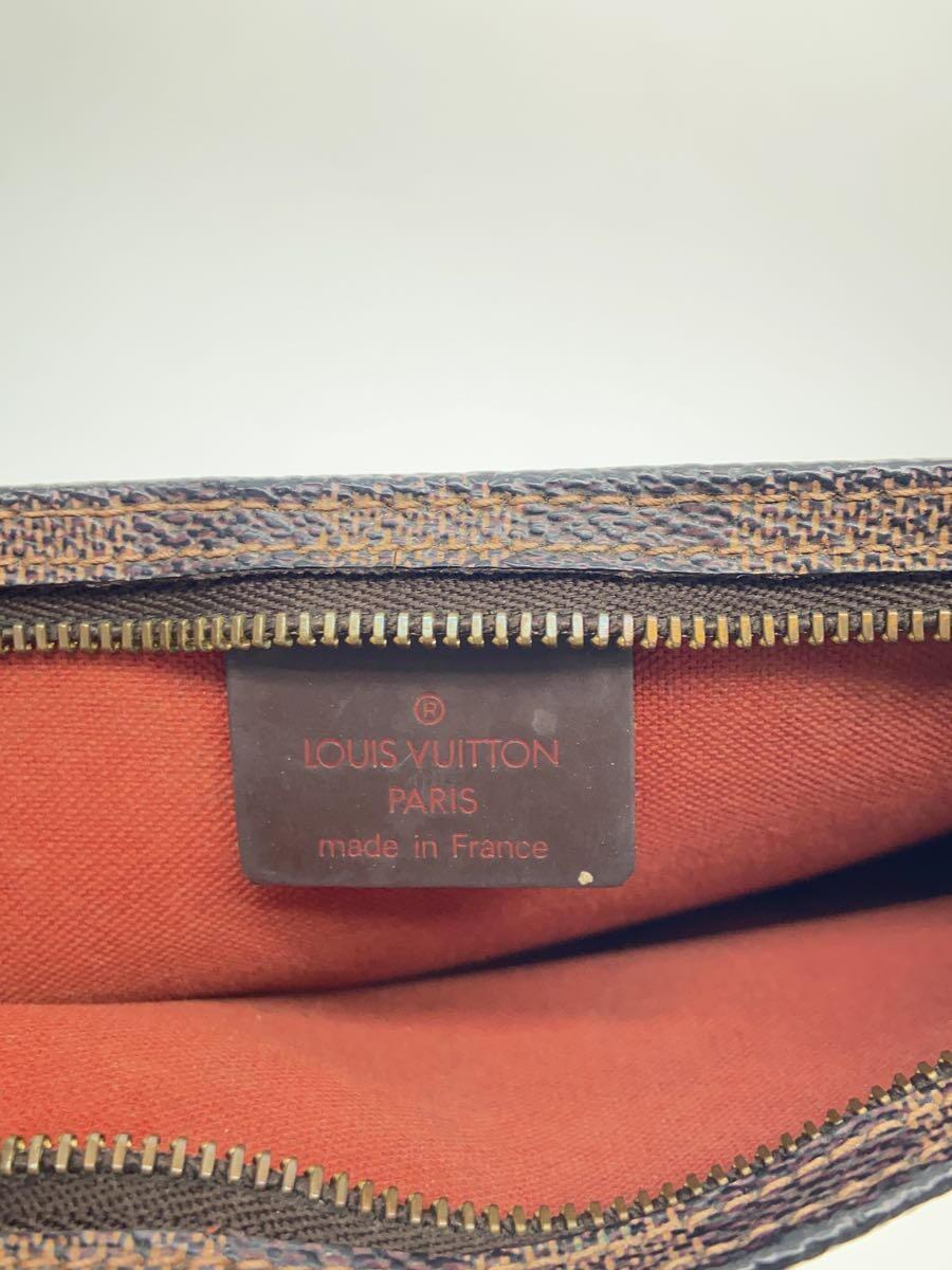 LOUIS VUITTON◆ポシェット・アクセソワール_ダミエ・エベヌ_BRW/PVC/BRW_画像5