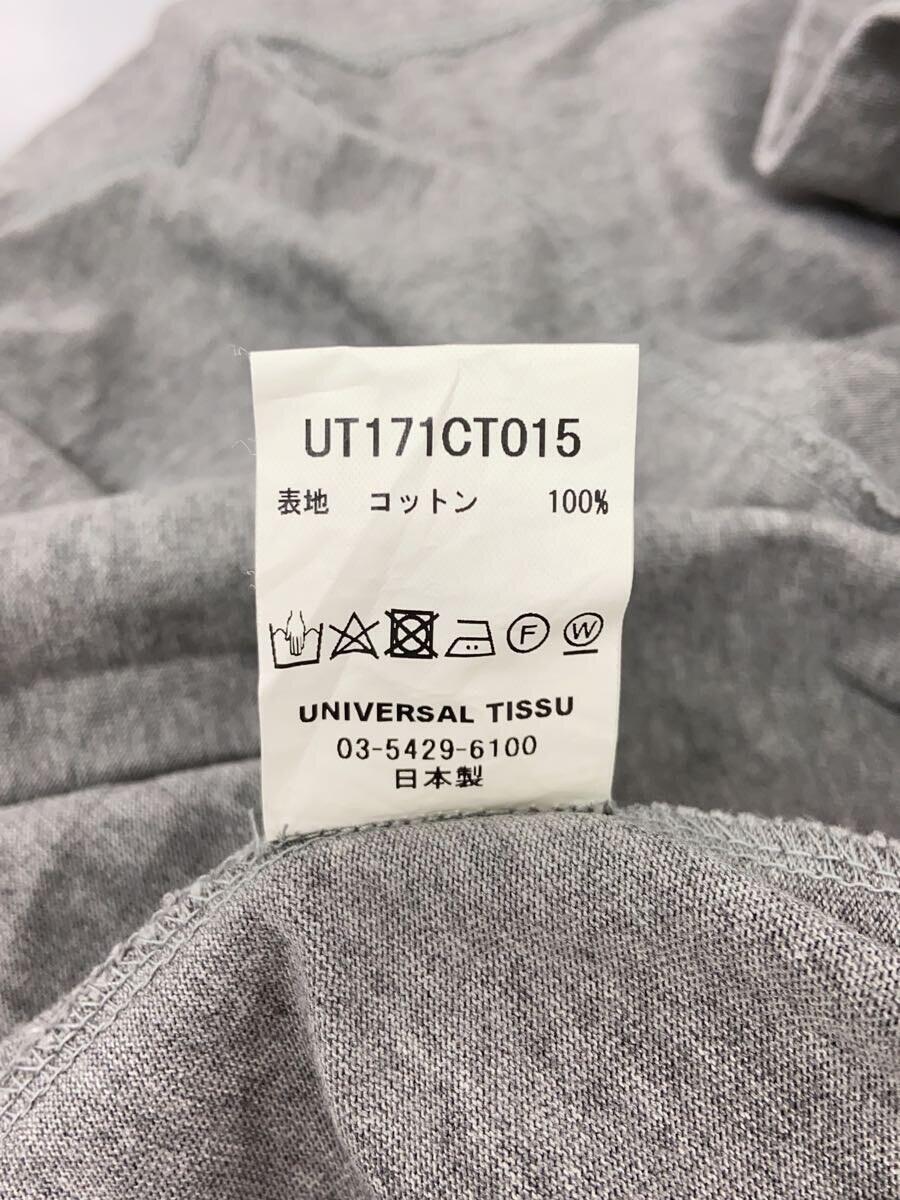 UNIVERSAL TISSU◆ワンピース/-/コットン/GRY_画像4