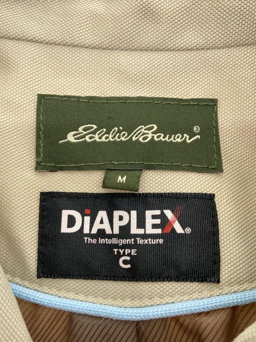 EDDIE BAUER◆ステンカラーコート/M/ナイロン/BEG/無地_画像3