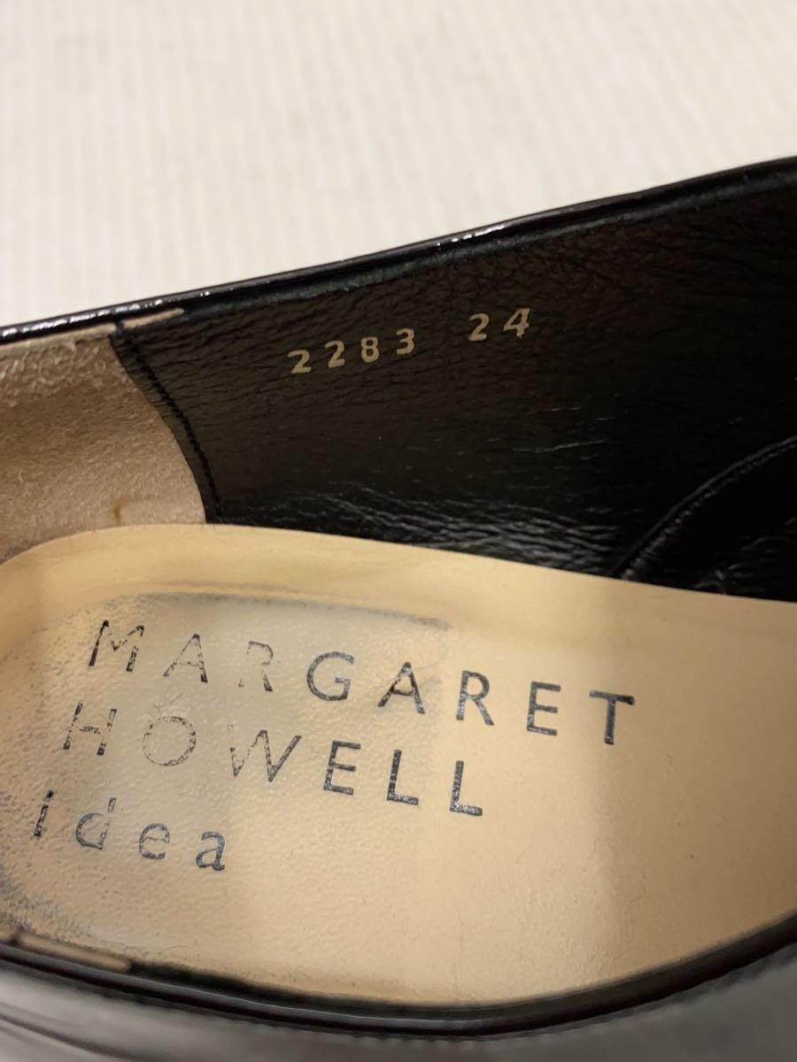 MARGARET HOWELL◆IDEA/内羽根/ドレスシューズ/24cm/BLK/エナメル_画像5