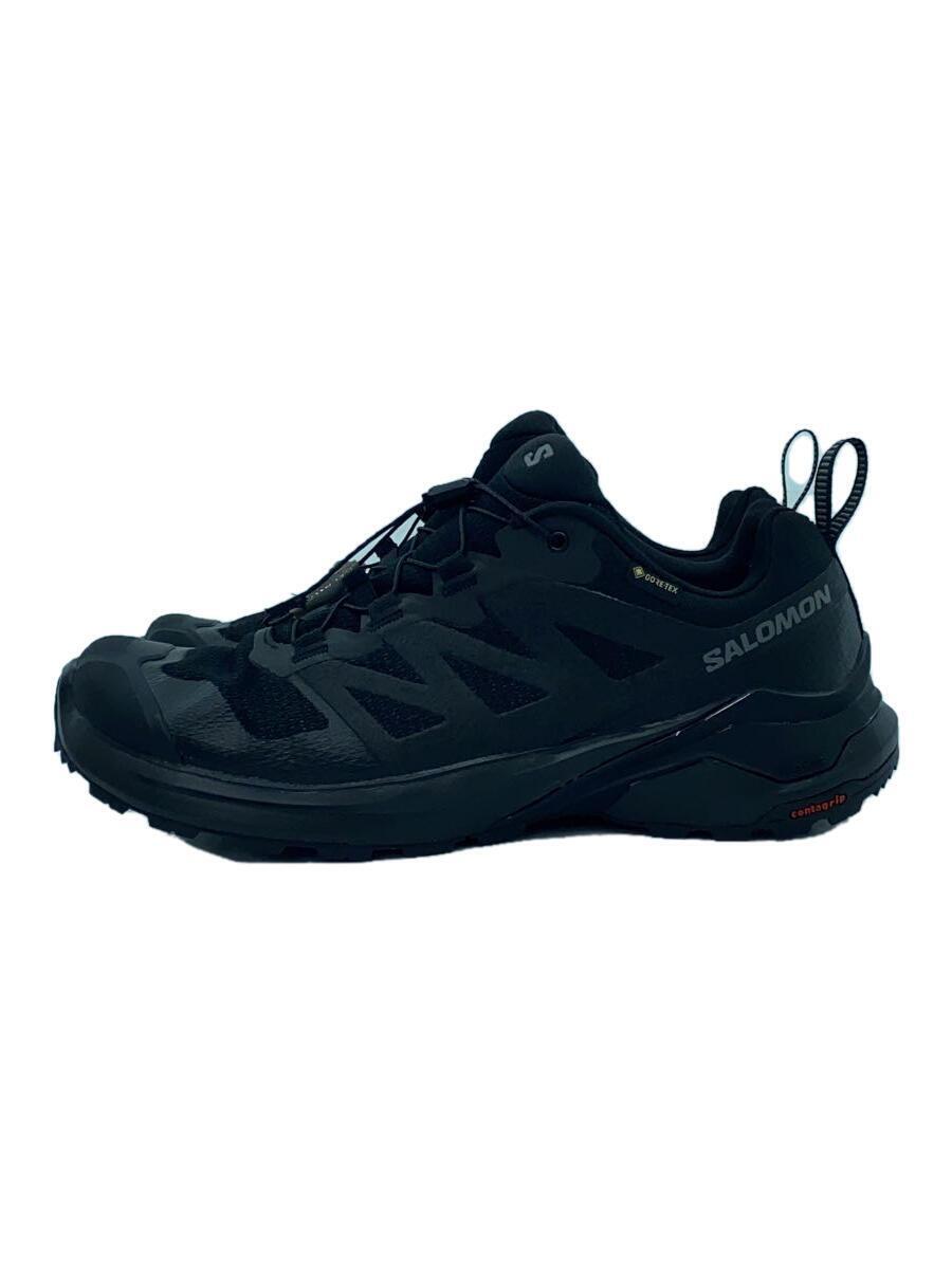 salomon◆X-ADVENTURE GTX/ローカットスニーカー/26cm/BLK/473211