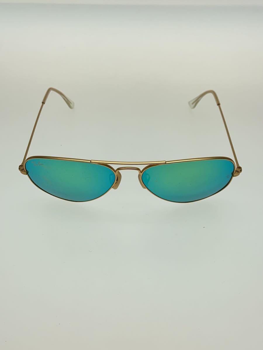 Ray-Ban◆サングラス/ティアドロップ/GLD/GRN/メンズ/RB3025