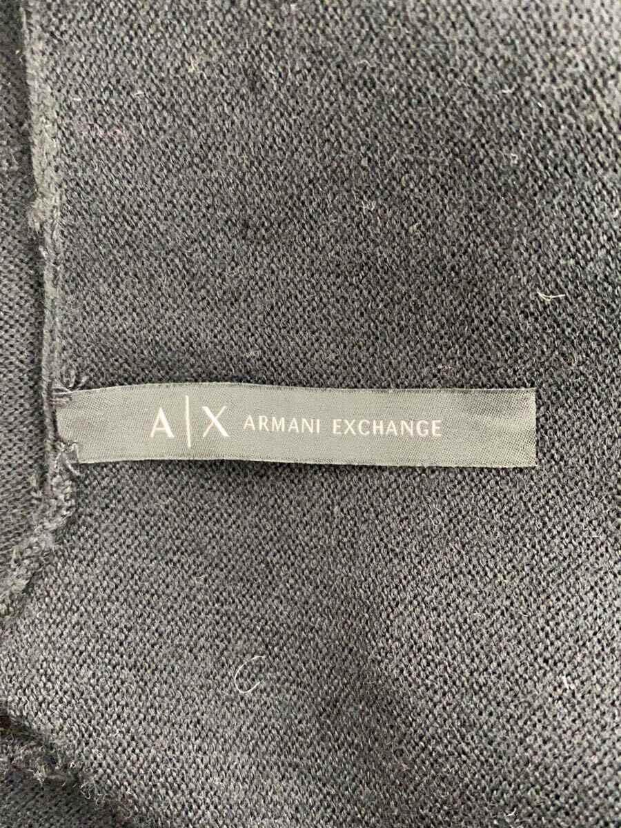 ARMANI EXCHANGE◆カーディガン(薄手)/-/ウール/BLK/アニマル_画像3