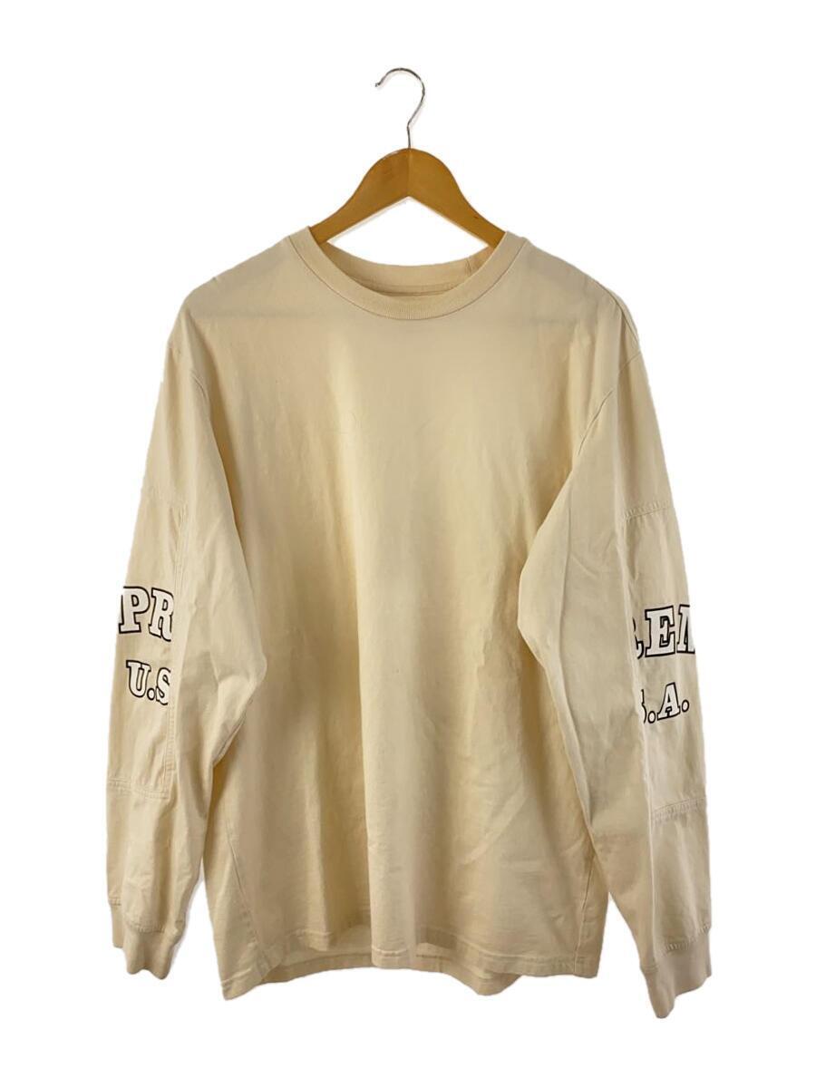 Supreme◆20AW/Cutout Sleeves L/S Top/長袖Tシャツ/M/コットン/CRM