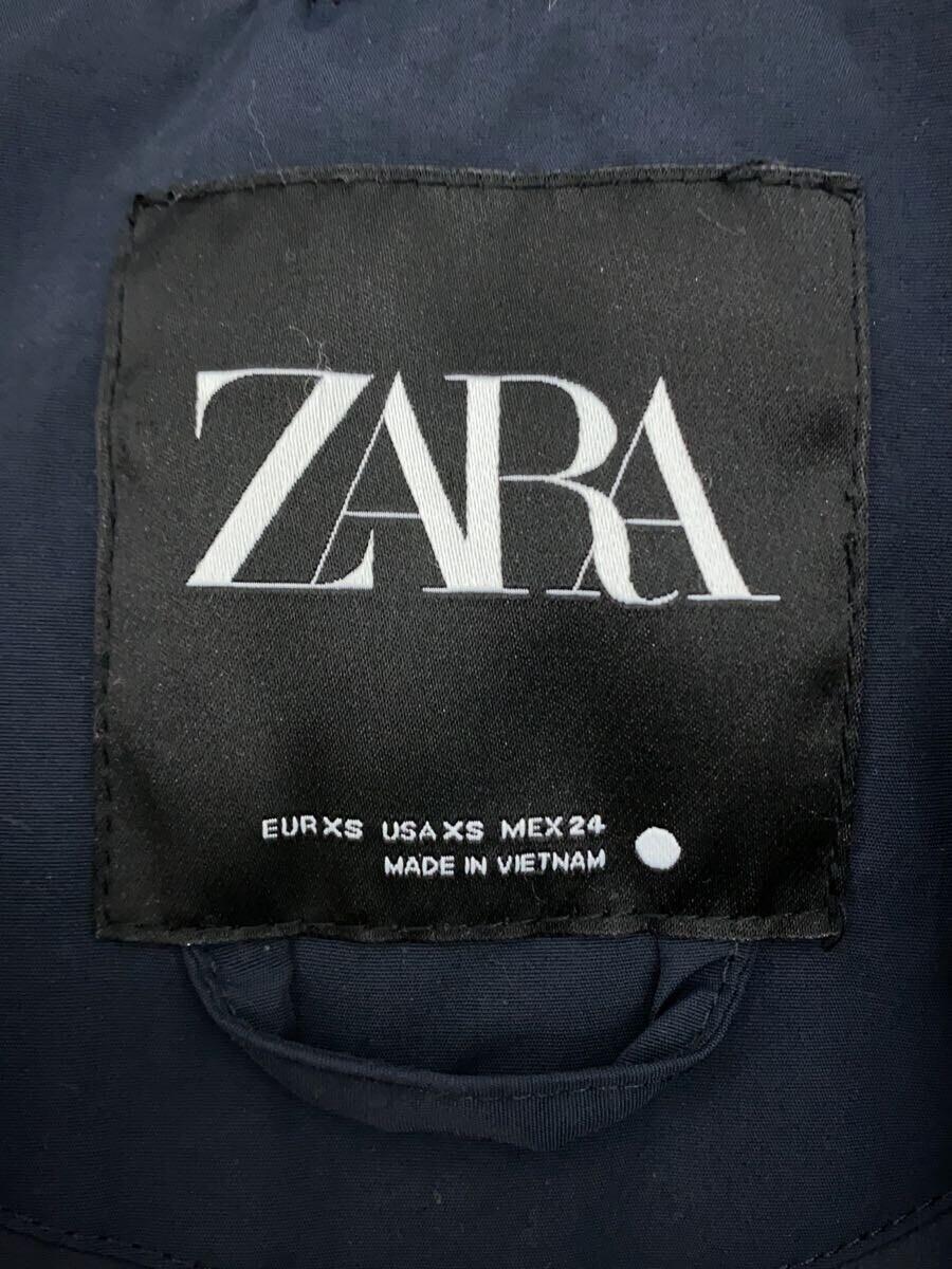 ZARA◆ジャケット/XS/ポリエステル/NVY/無地/0518/252/401_画像3