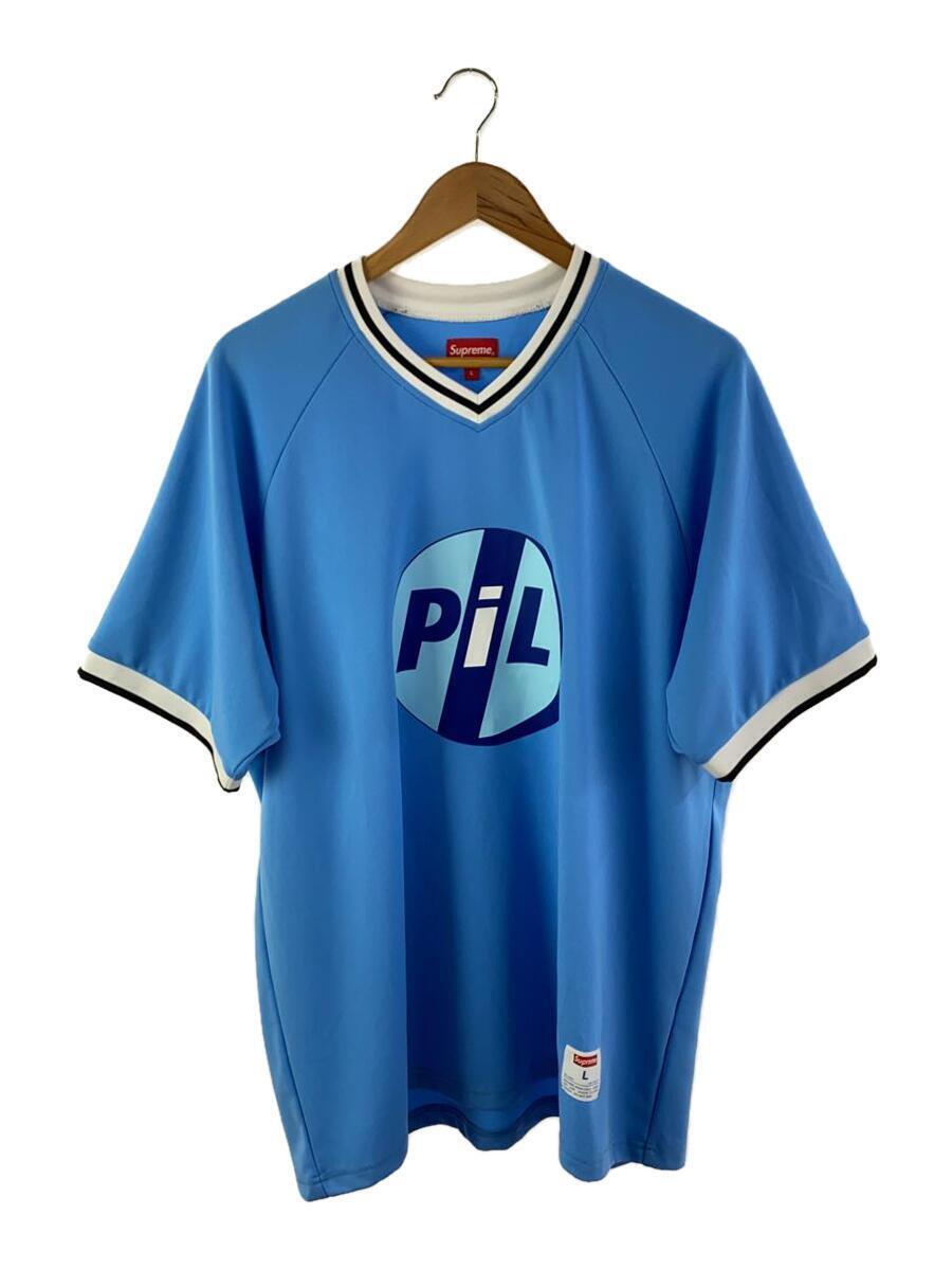 Supreme◆Pil Baseball Top/Tシャツ/L/ポリエステル/ブルー