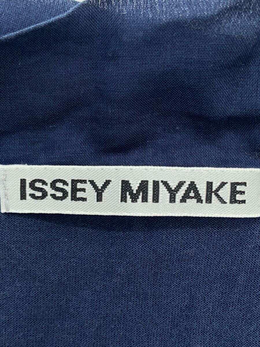 ISSEY MIYAKE◆Tシャツ/3/コットン/ネイビー/IM01JK053_画像3