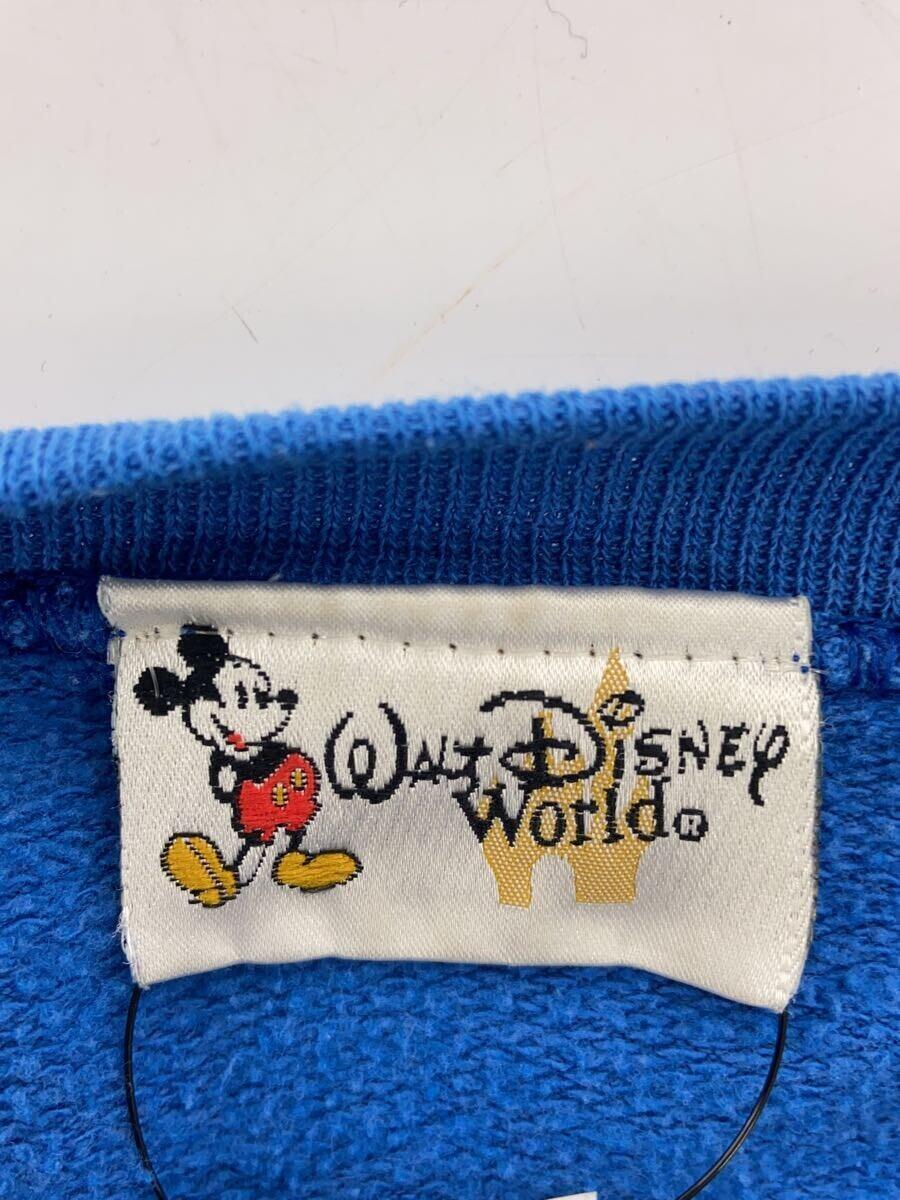 Disney VINTAGE◆USA製/状態考慮/スウェット/XL/コットン/BLU/無地_画像3