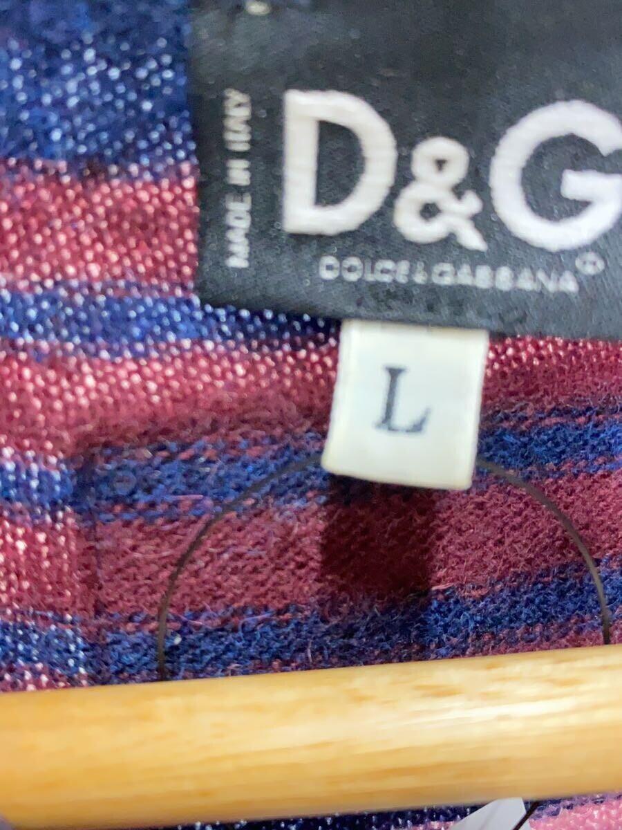 D&G◆セーター(薄手)/L/ウール/ボーダー_画像4