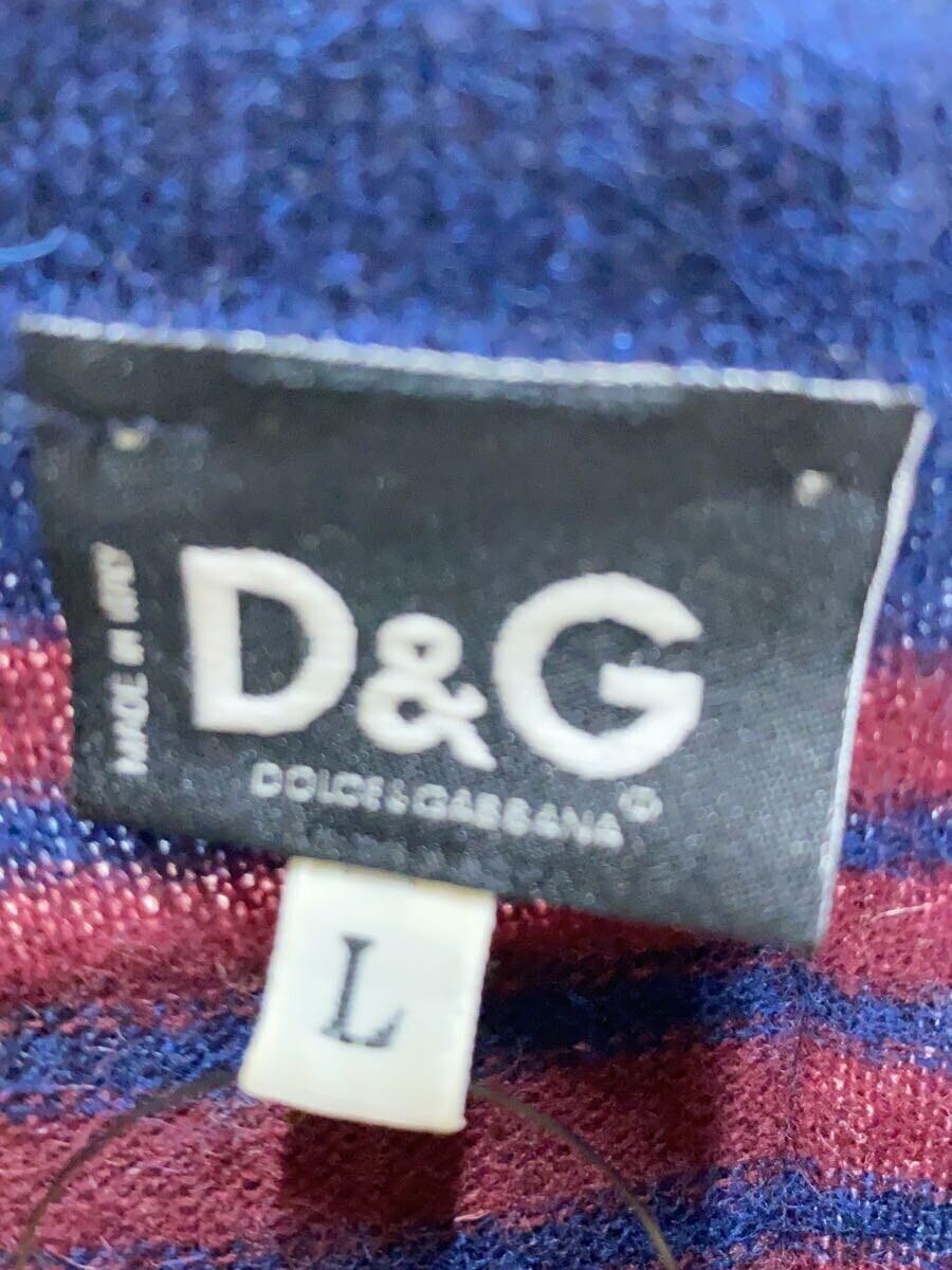 D&G◆セーター(薄手)/L/ウール/ボーダー_画像3
