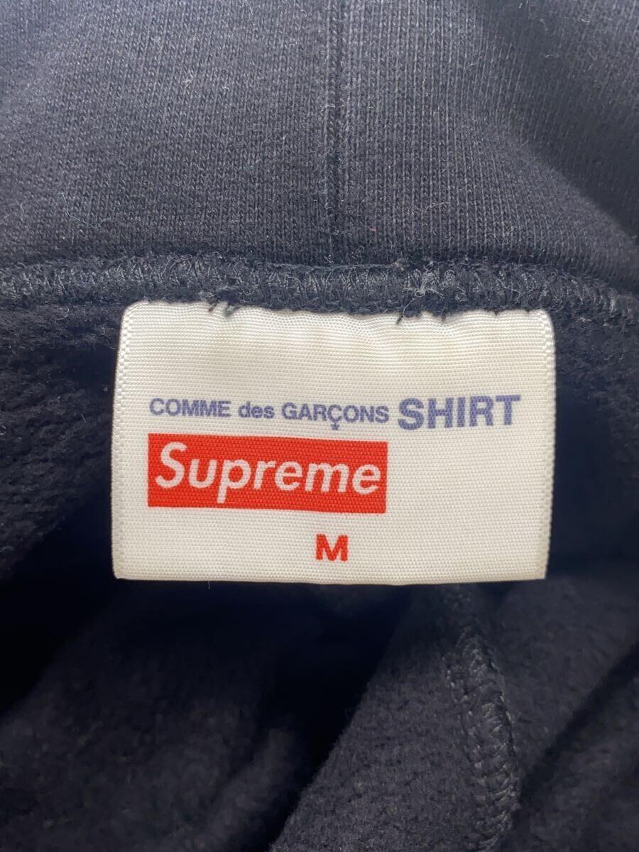 Supreme◆SHIRT Split Box Logo Hooded Sweatshirt/パーカー/M/コットン/ブラック_画像3