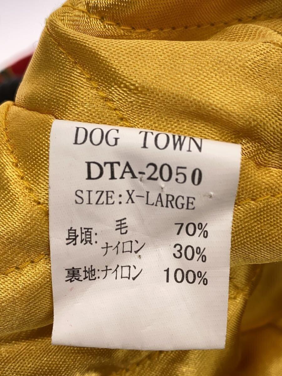 DOG TOWN◆スタジャン/XL/ウール/GRY/刺繍ロゴ/黒龍_画像4
