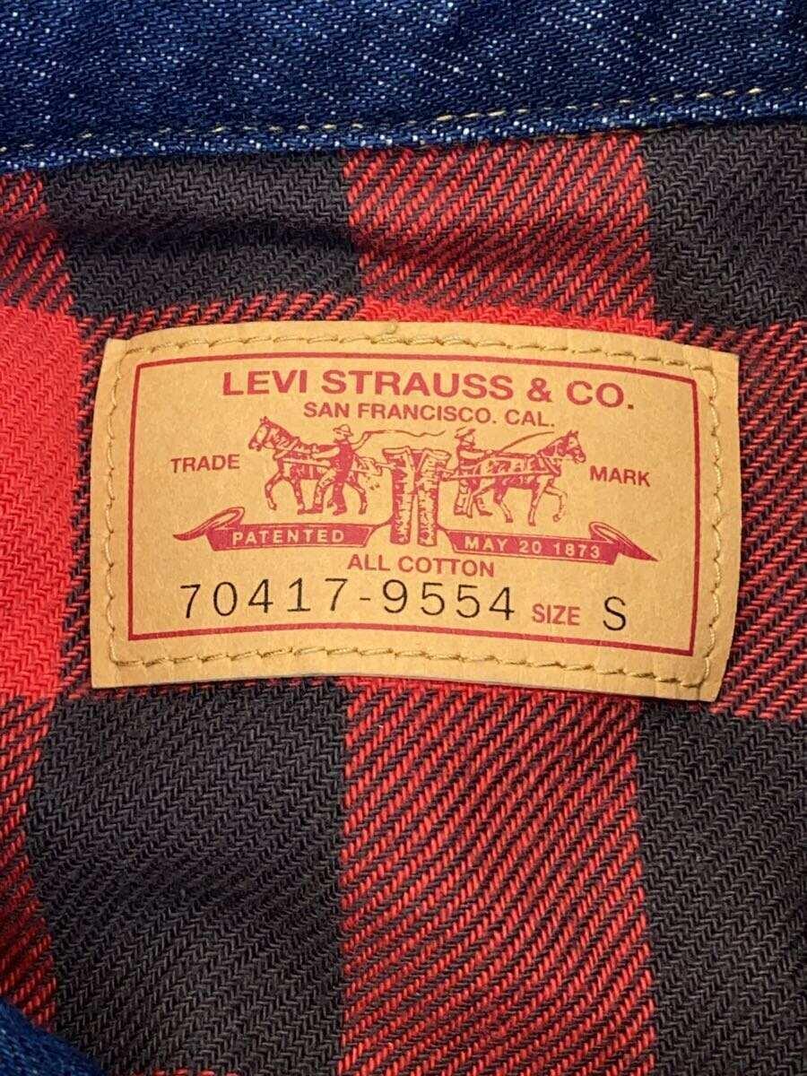 Levi’s◆Gジャン/S/コットン/IDG/裏地ネイル_画像3