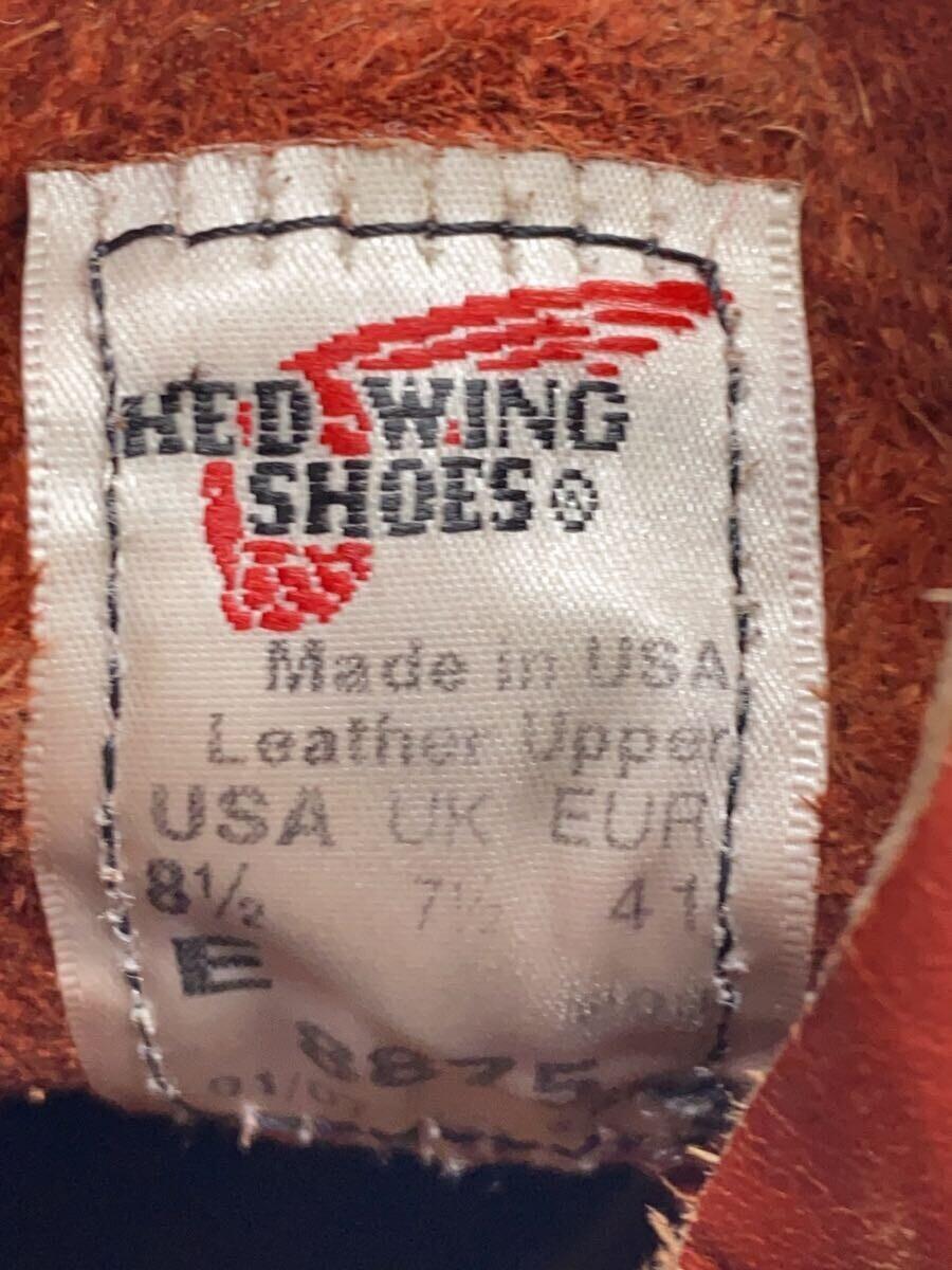 RED WING◆レースアップブーツ/US8.5/BRW/レザー/8875_画像5