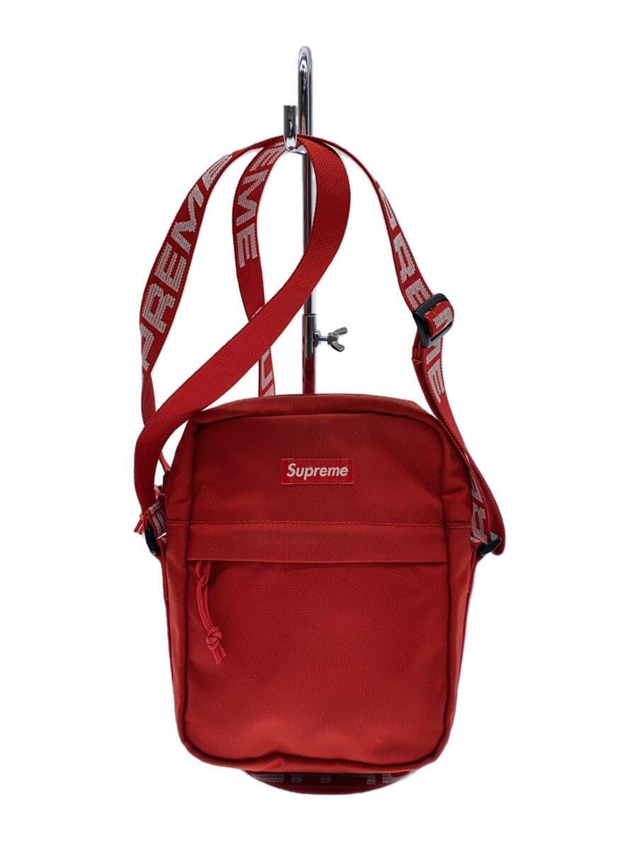 Supreme◆18SS/Cordura Ripstop Nylon Shoulder Bag/ナイロン/レッド/無地