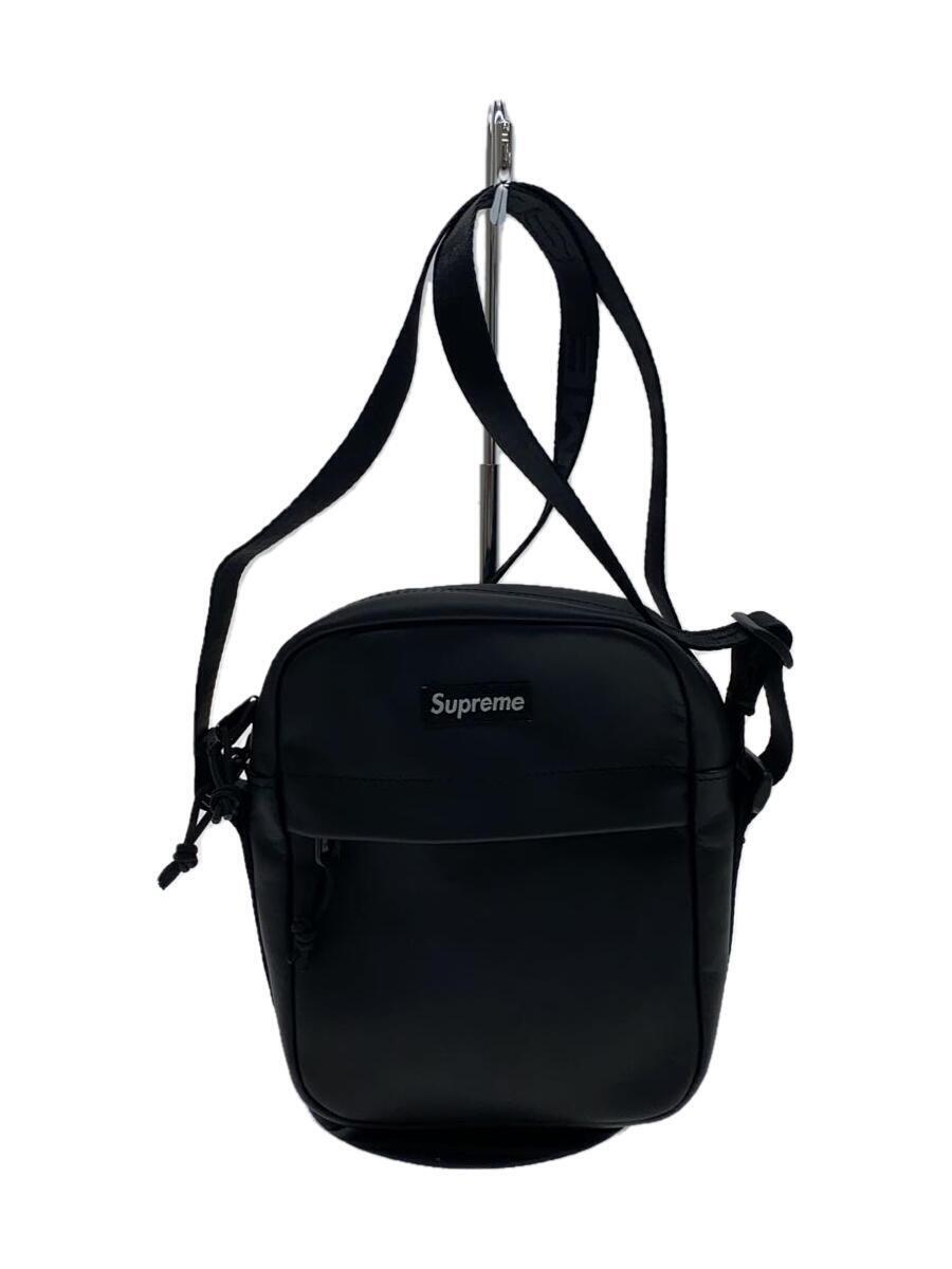 Supreme◆23AW/leather shoulder bag/レザー/ブラック_画像1