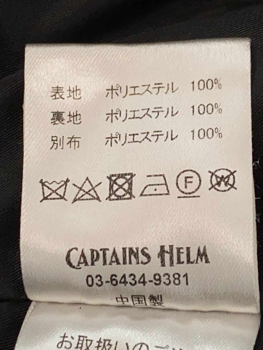 CAPTAINS HELM◆フリースジャケット/XL/ポリエステル/BLK/無地/5968423_画像5