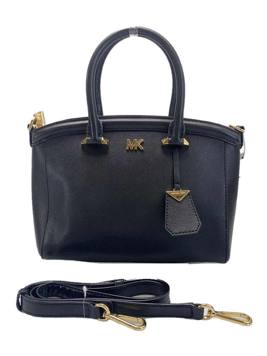 MICHAEL KORS◆ショルダーバッグ/レザー/BLK/BA-1810_画像1