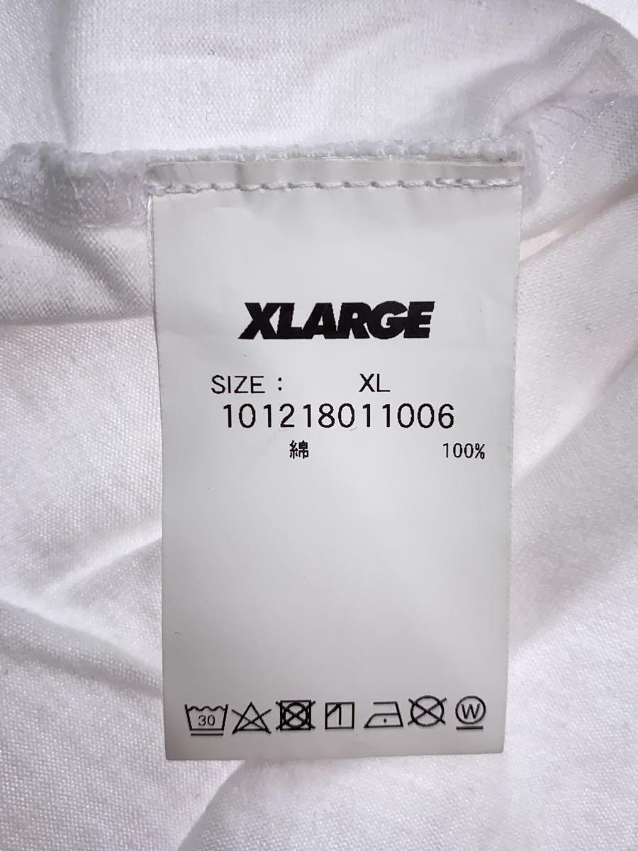 X-LARGE◆Dont Front/Tシャツ/XL/コットン/WHT/無地/101218011006_画像4