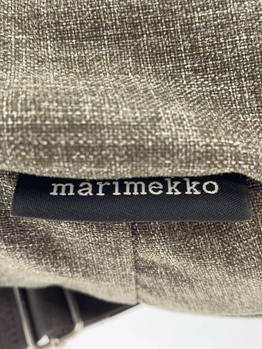 marimekko◆ショルダーバッグ/ポリエステル/KHK/無地_画像5