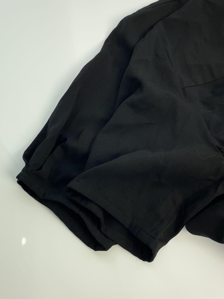 RIM.ARK* short sleeves One-piece /38/ rayon / black / plain /460DAS33-0210/ rim arc 