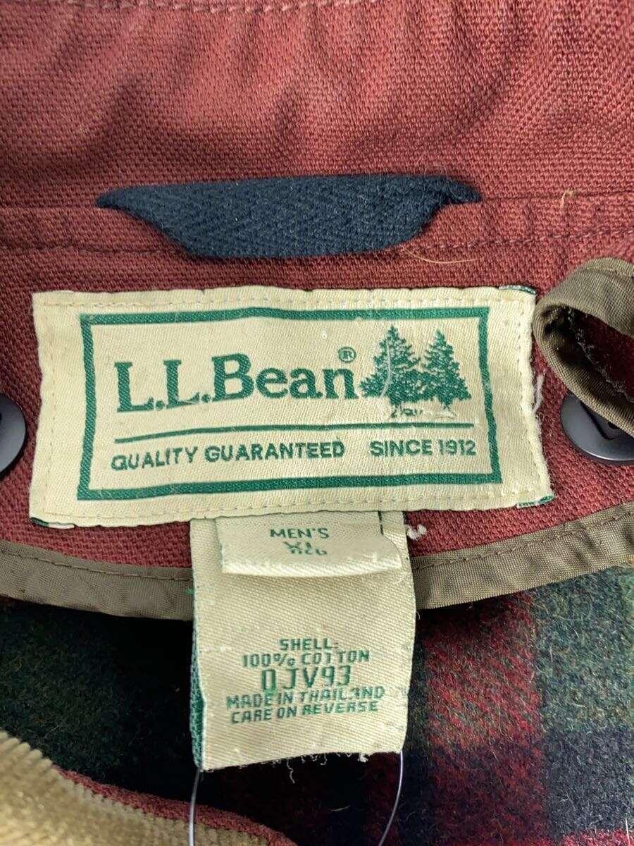 L.L.Bean◆ジャケット/XL/コットン/BRD/無地_画像3