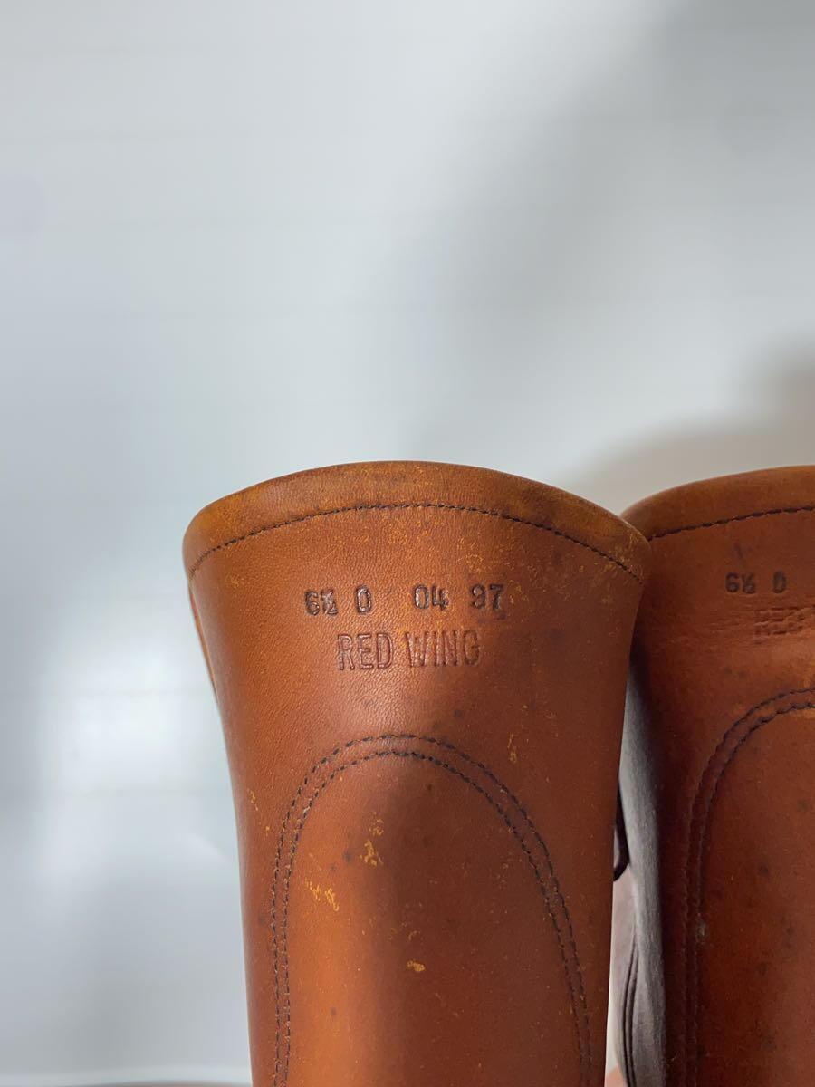 RED WING◆ペコスブーツ/97年製/犬刻印/US6.5/BRW/00866_画像5