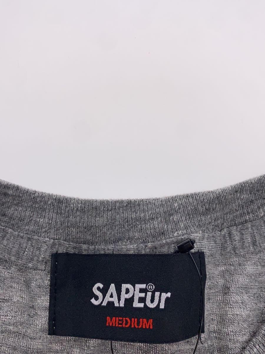 A Elegantes SAPEur◆Tシャツ/M/コットン/GRY_画像3