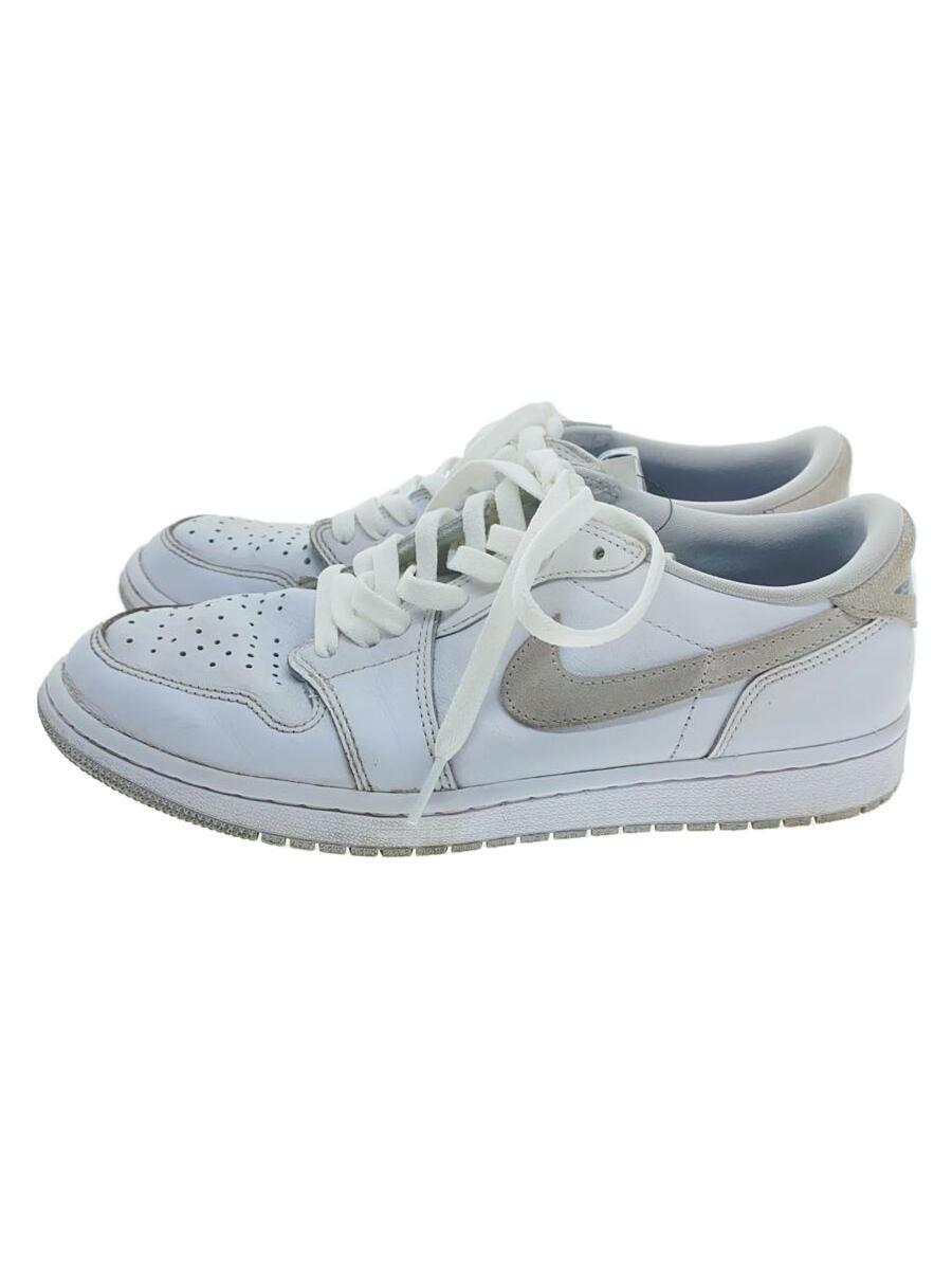 NIKE◆AIR JORDAN 1 LOW OG_エアジョーダン 1 ロー オリジナル/27cm/WHT/レザー_画像1