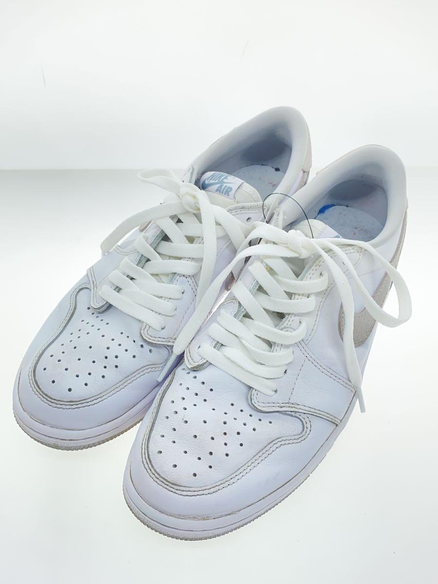 NIKE◆AIR JORDAN 1 LOW OG_エアジョーダン 1 ロー オリジナル/27cm/WHT/レザー_画像2