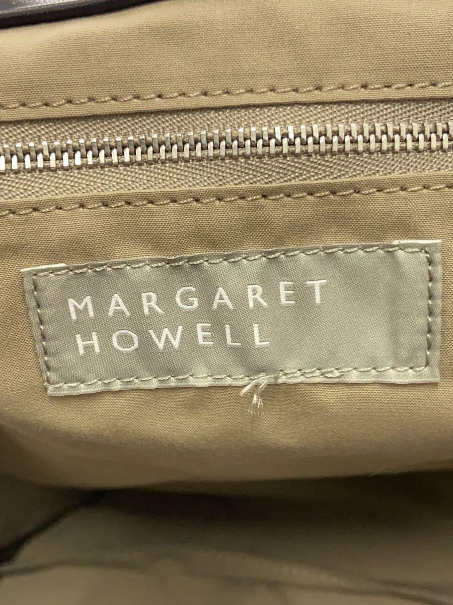 MARGARET HOWELL◆2WAYショルダーミニボストンバッグ/コットン/GRY_画像5