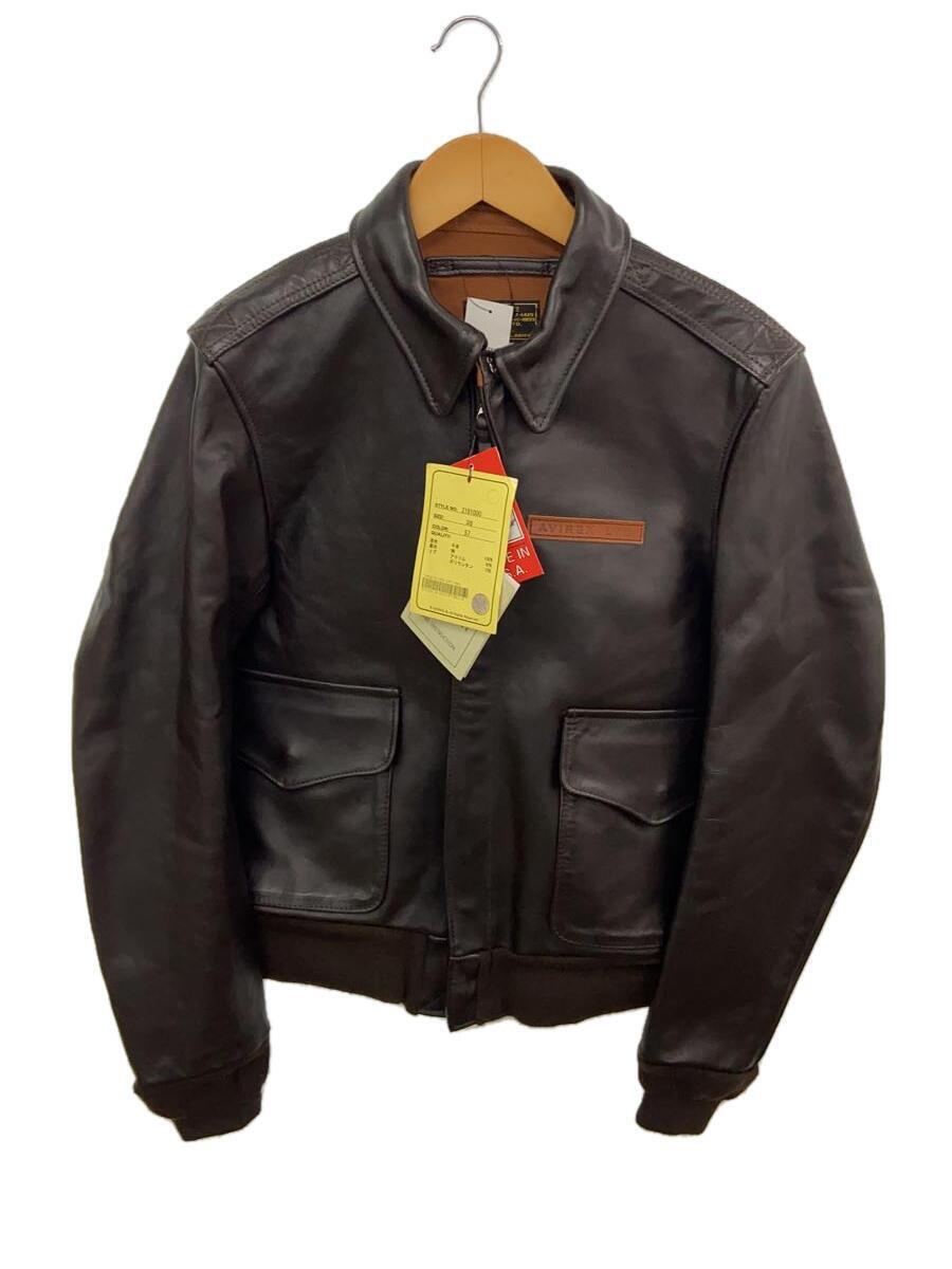 AVIREX* flight jacket /38/ cow leather /BRW