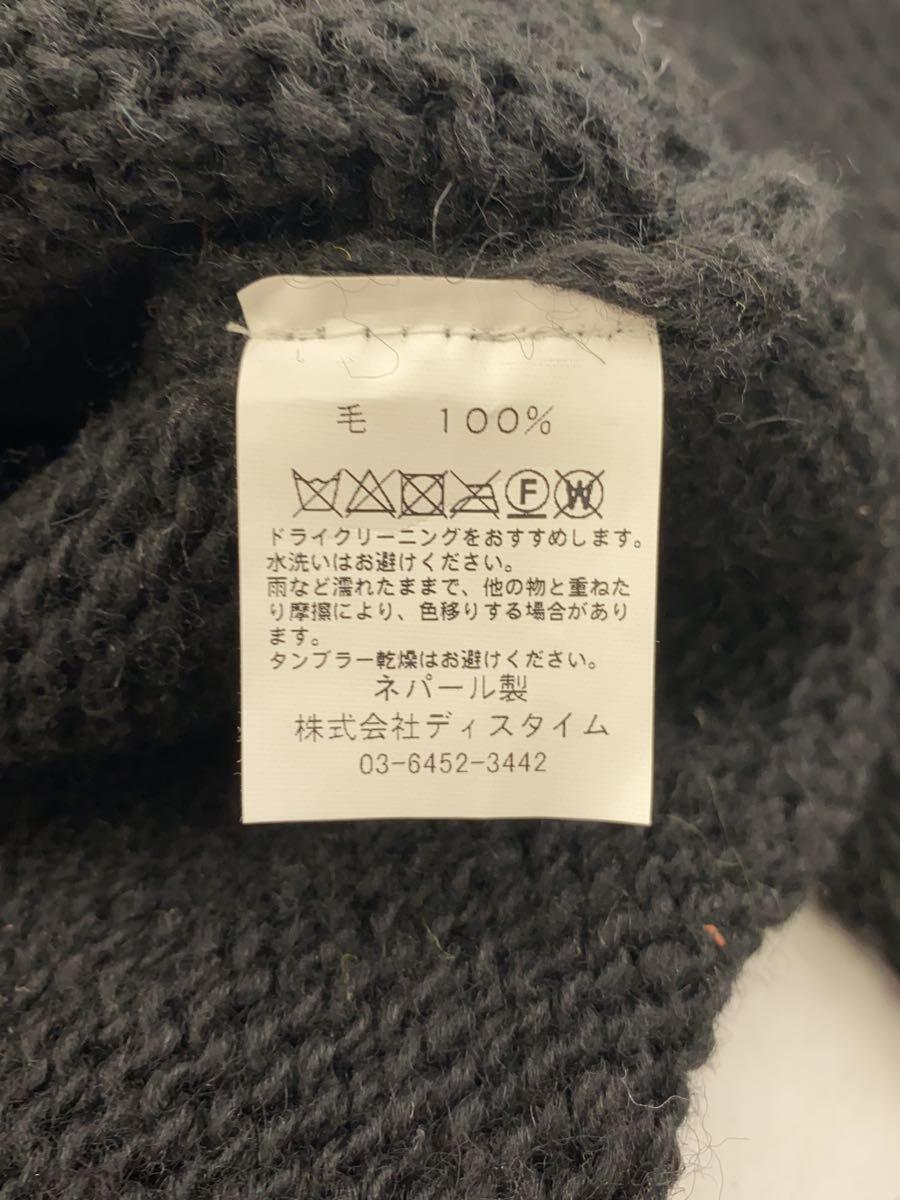 MacMahon Knitting MILLS/セーター(厚手)/FREE/ウール/BLK/花柄_画像4