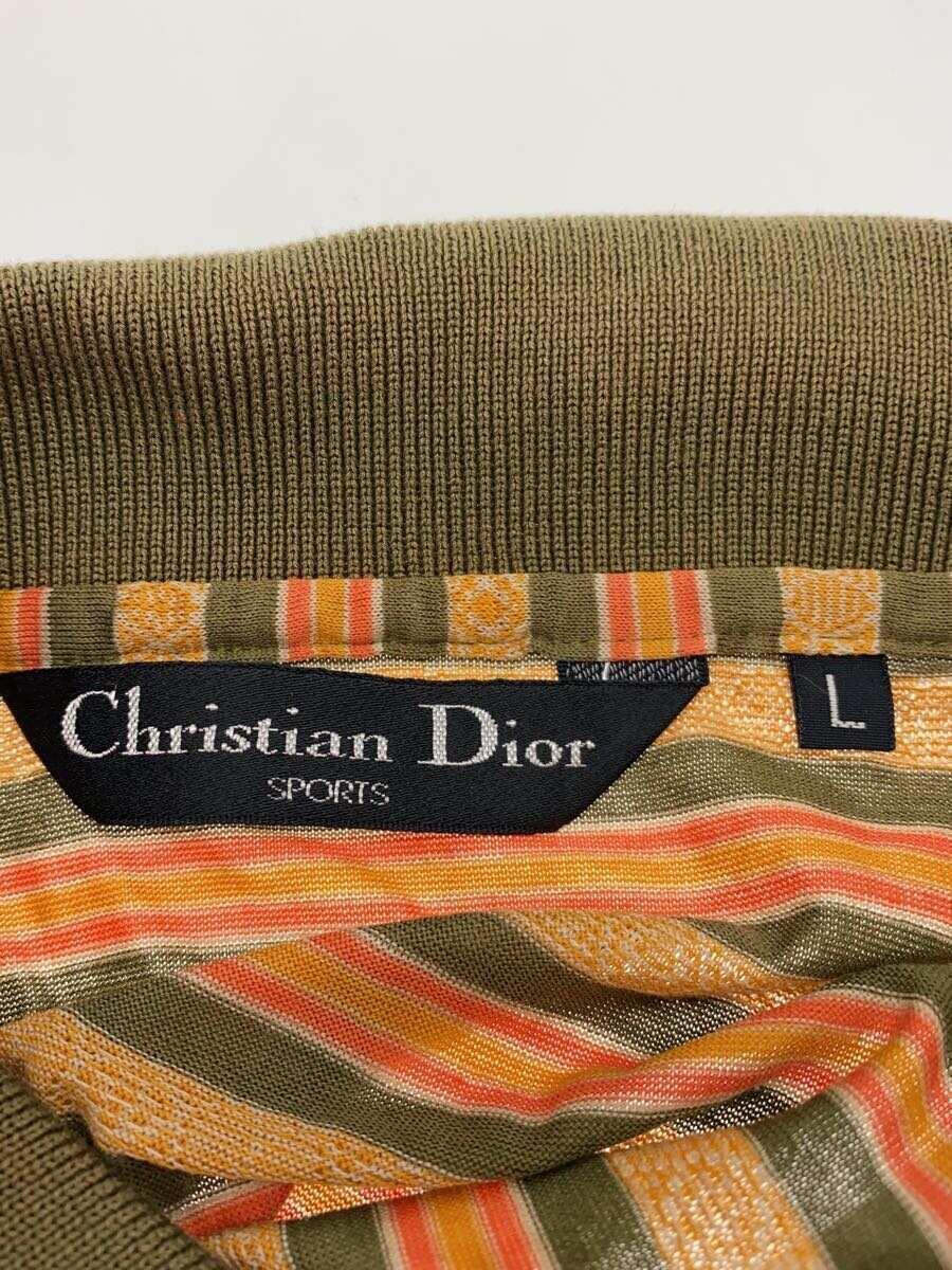 Christian Dior◆ポロシャツ/L/コットン/CML/総柄_画像3