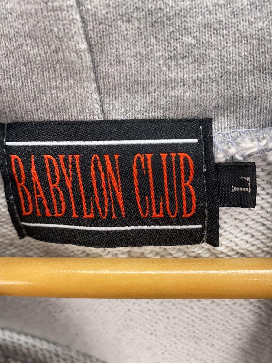 BABYLON CLUB/女神/パーカー/トップス/L/コットン/GRY/プリント_画像3