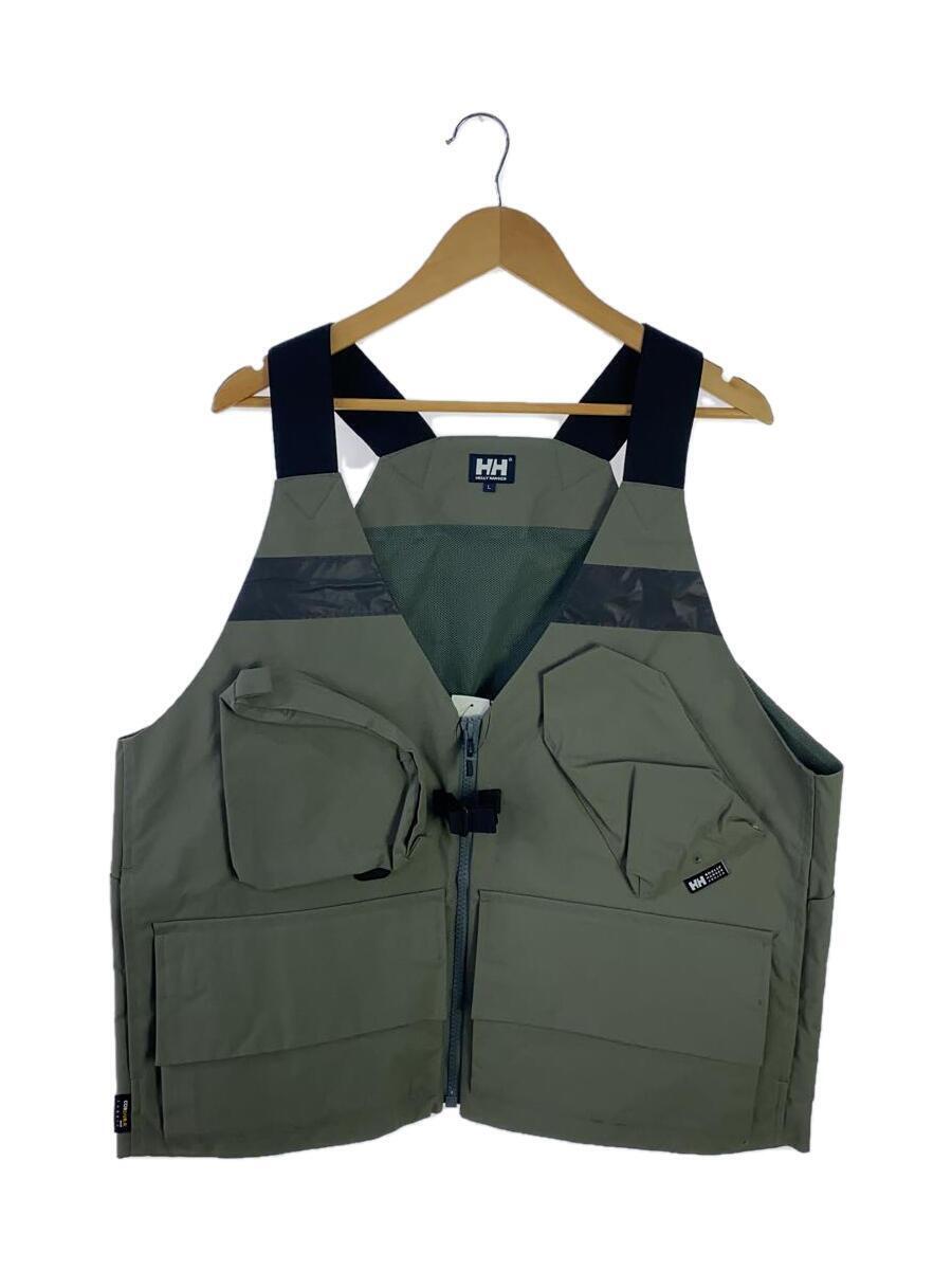 HELLY HANSEN◆HHANGLER UTILITY VEST/ベスト/L/ナイロン/KHK/HG12151_画像1