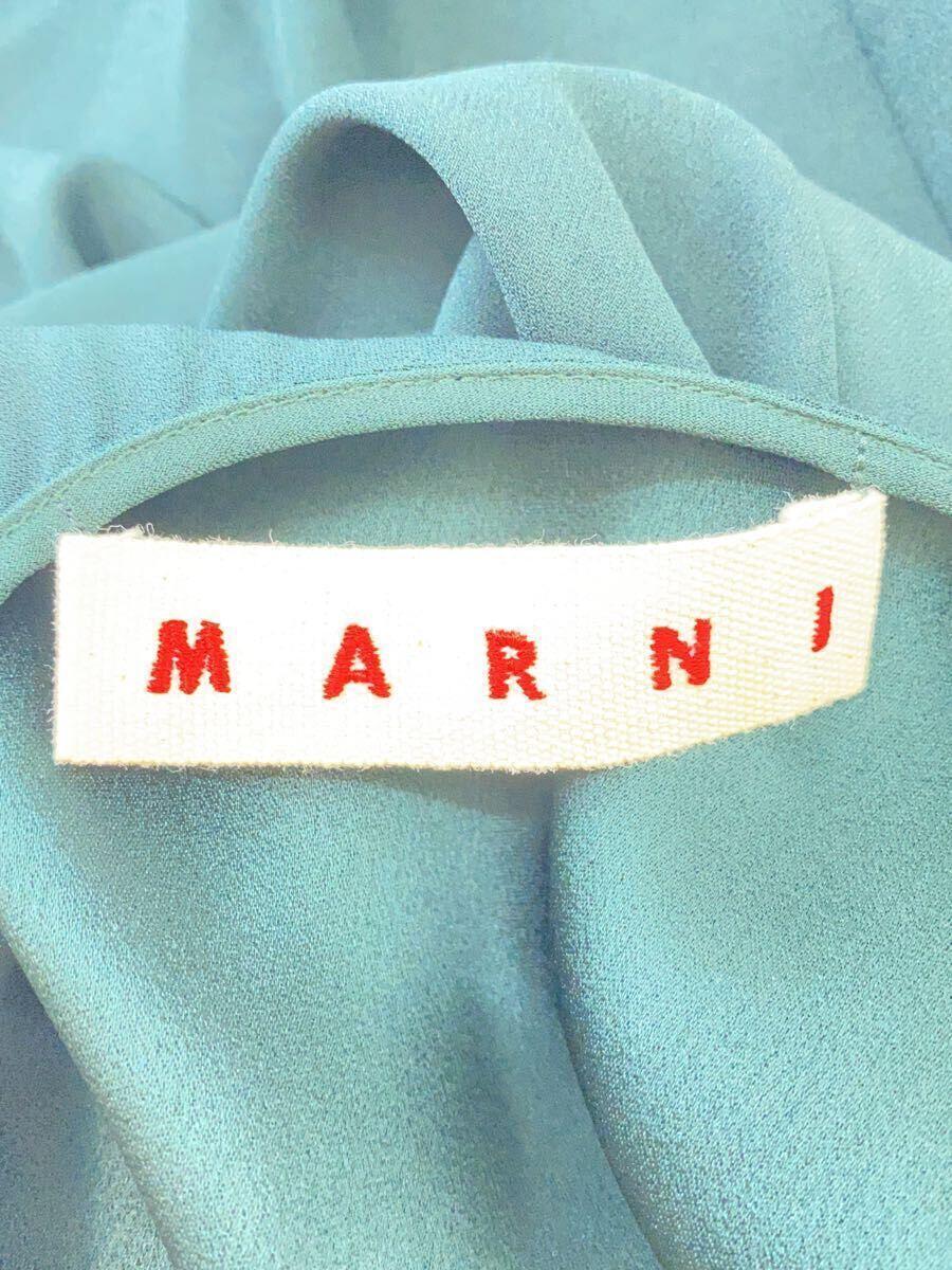 MARNI◆キャミワンピース/40/-/GRN/無地/ABMAT50A00TV285/アシンメトリー_画像3