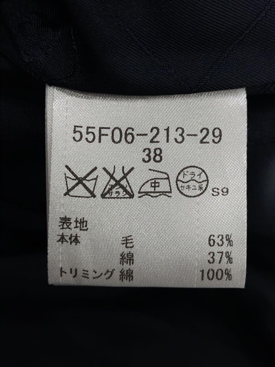 BLUE LABEL CRESTBRIDGE◆テーラードジャケット/38/ウール/NVY/55F06-213-29金ボタンパイピングテーラード_画像4