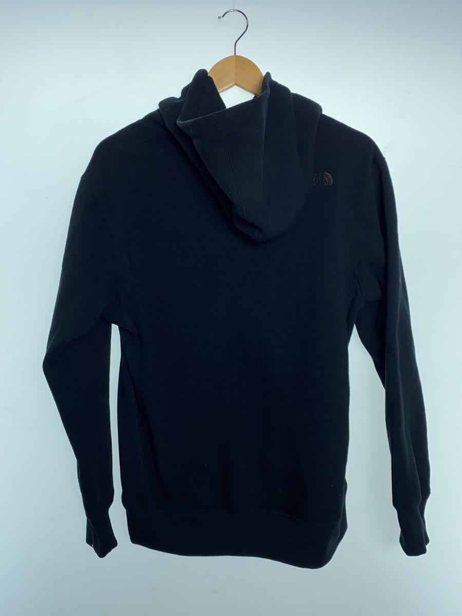 THE NORTH FACE◆HEATHER LOGO HOODIE/パーカー/L/ポリエステル/ブラック/NT11500R_画像2