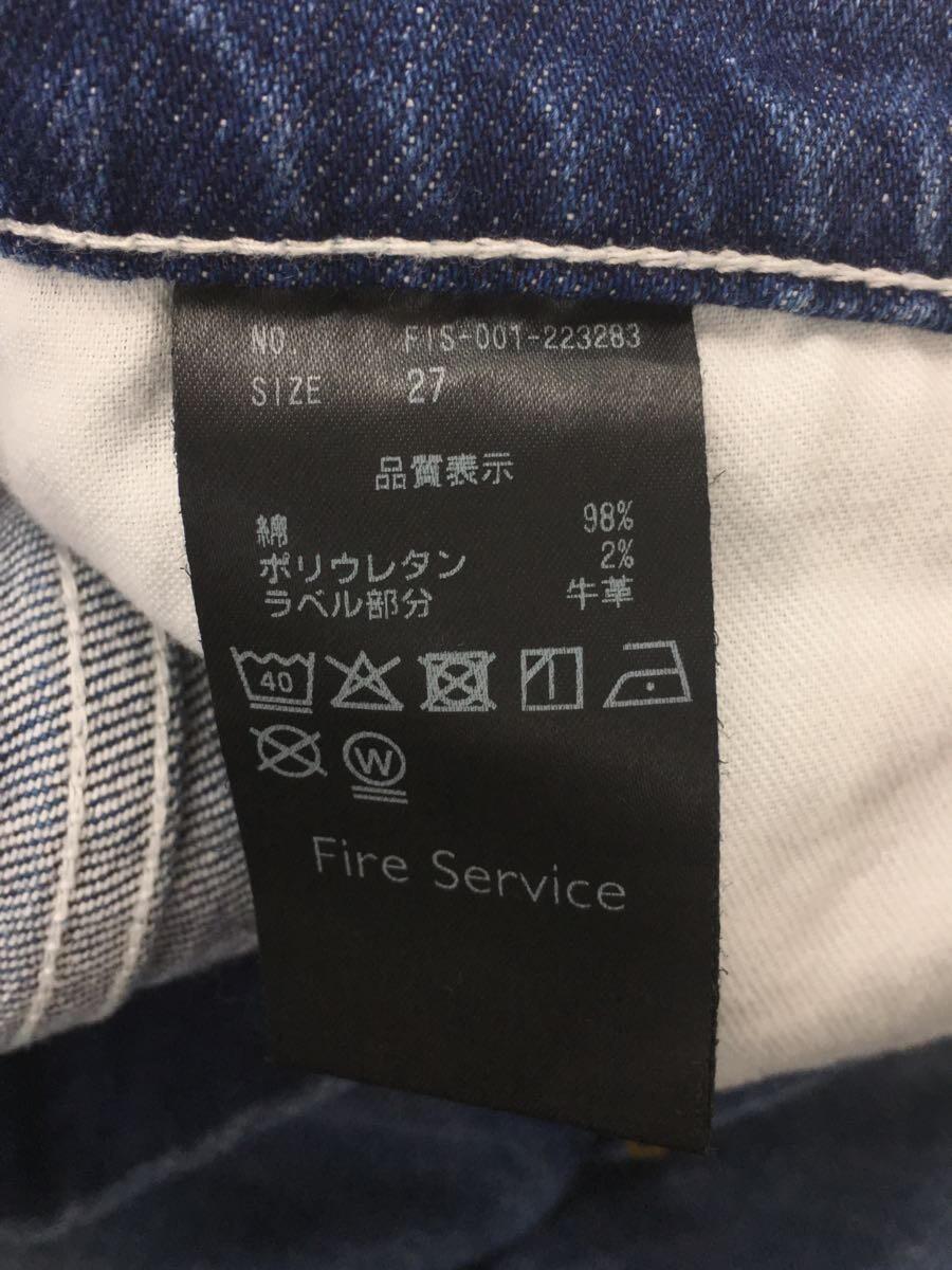 Fire Service/ワイドパンツ/27/デニム/IDG/無地/FIS-001-223283//_画像5