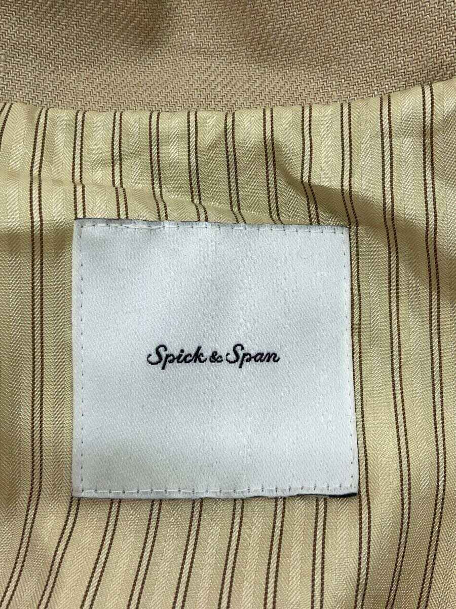 Spick&Span◆テーラードジャケット/44/コットン/BEG/無地/21-010-200-7000-1-0//_画像3